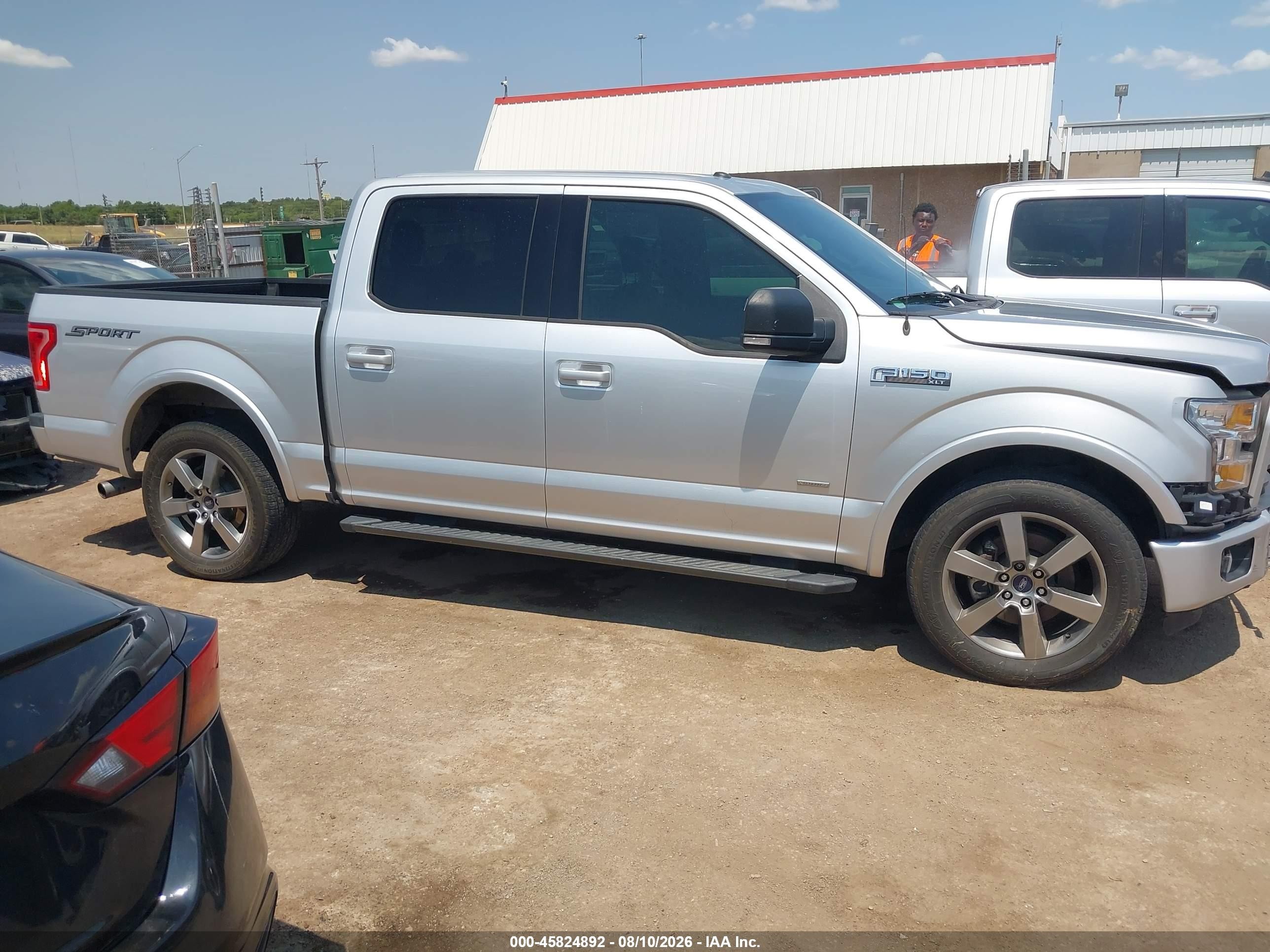 2015 Ford F-150 Xlt Gray vin: 1FTEW1CP0FKD95555