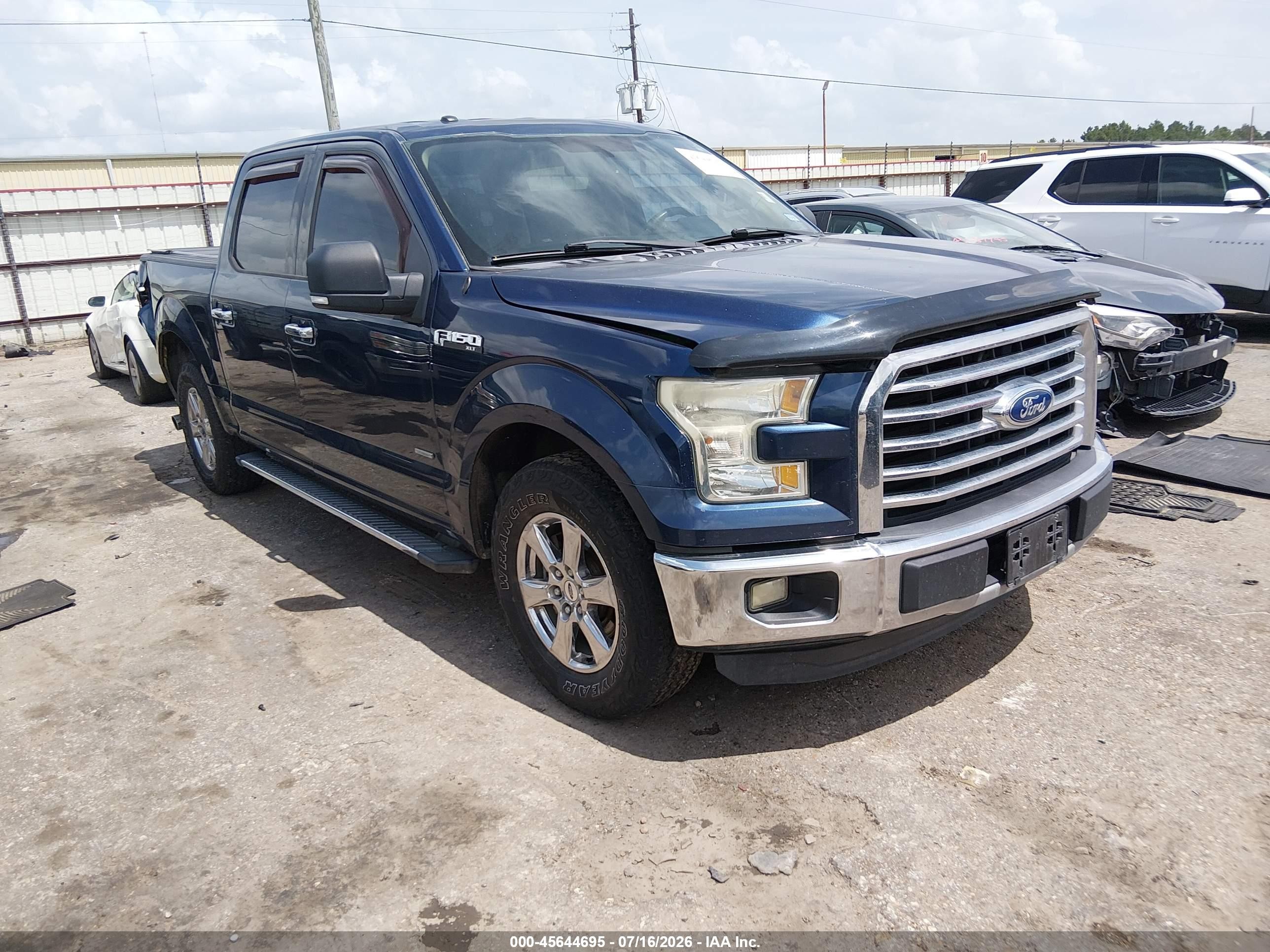 2015 Ford F-150 Xlt Blue vin: 1FTEW1CP0FKE23712