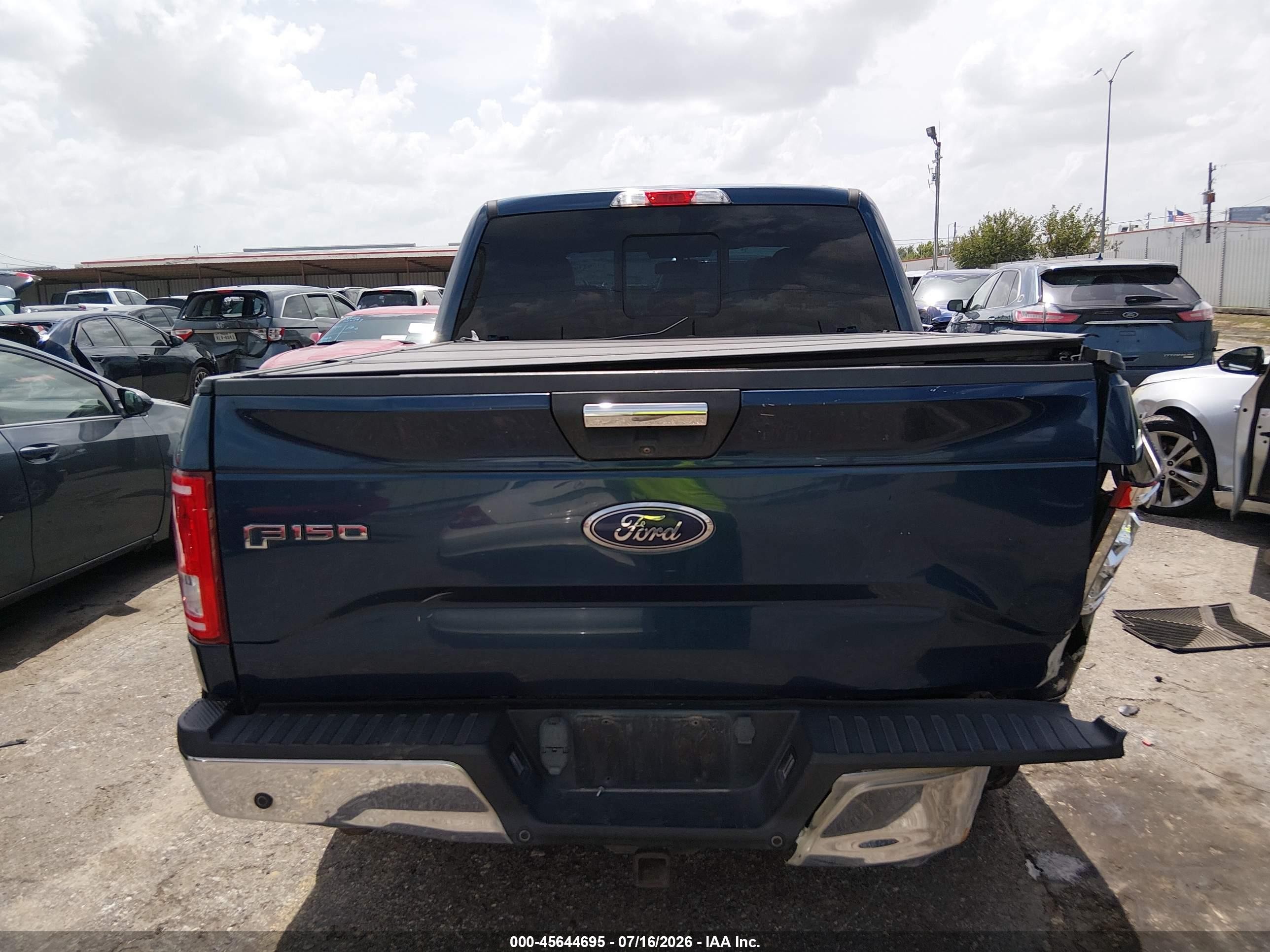 2015 Ford F-150 Xlt Blue vin: 1FTEW1CP0FKE23712
