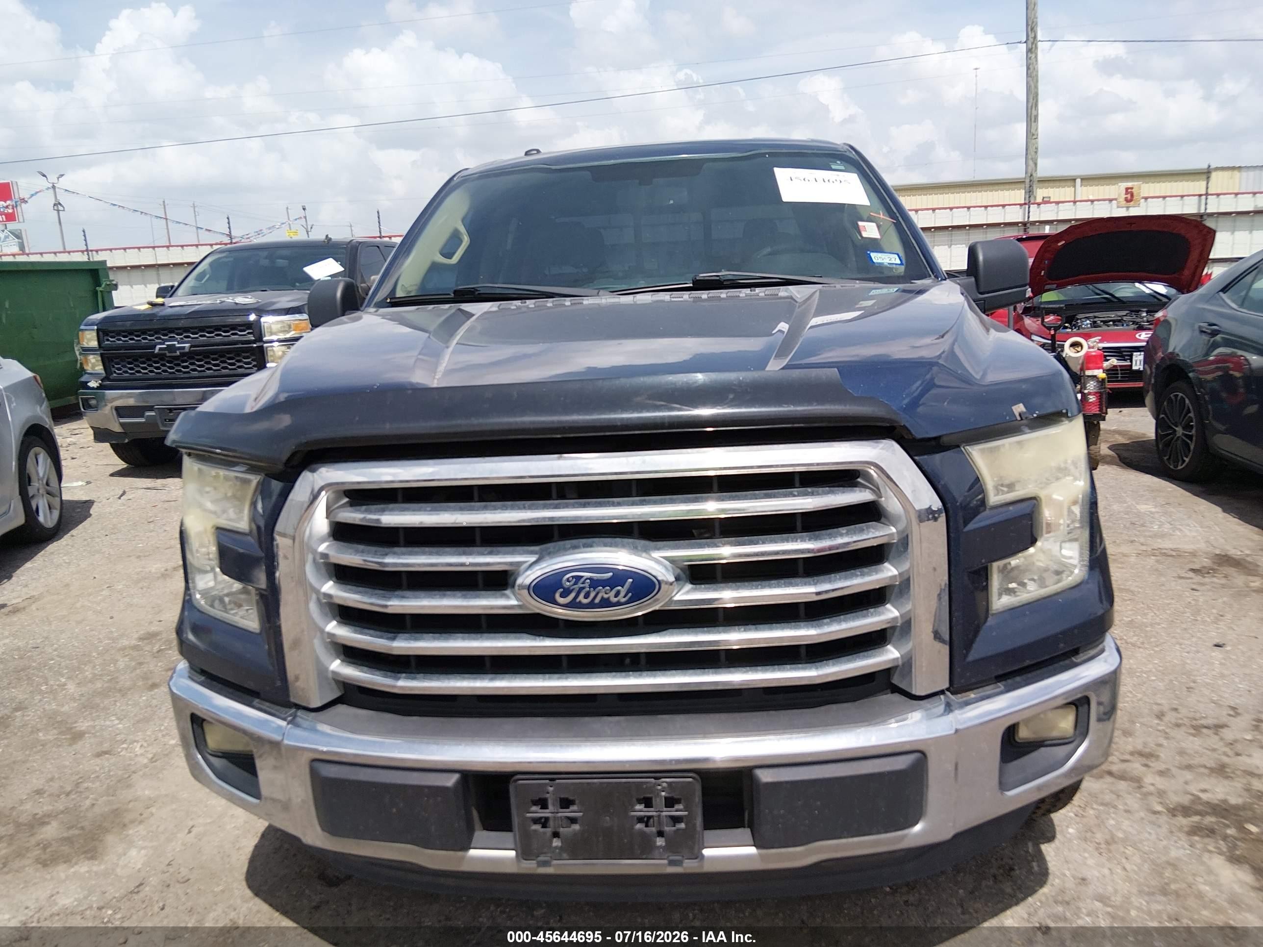 2015 Ford F-150 Xlt Blue vin: 1FTEW1CP0FKE23712
