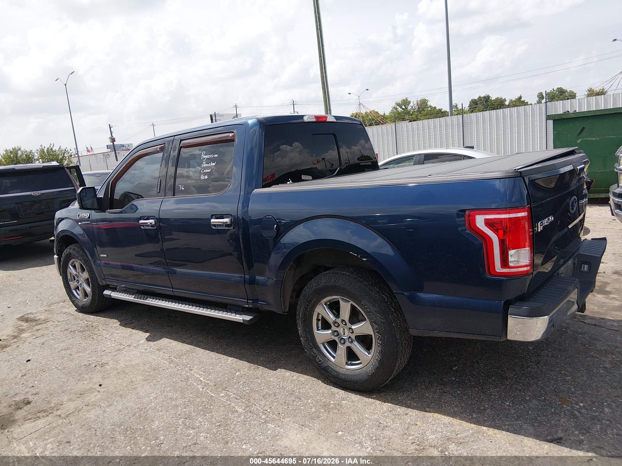 2015 Ford F-150 Xlt Blue vin: 1FTEW1CP0FKE23712