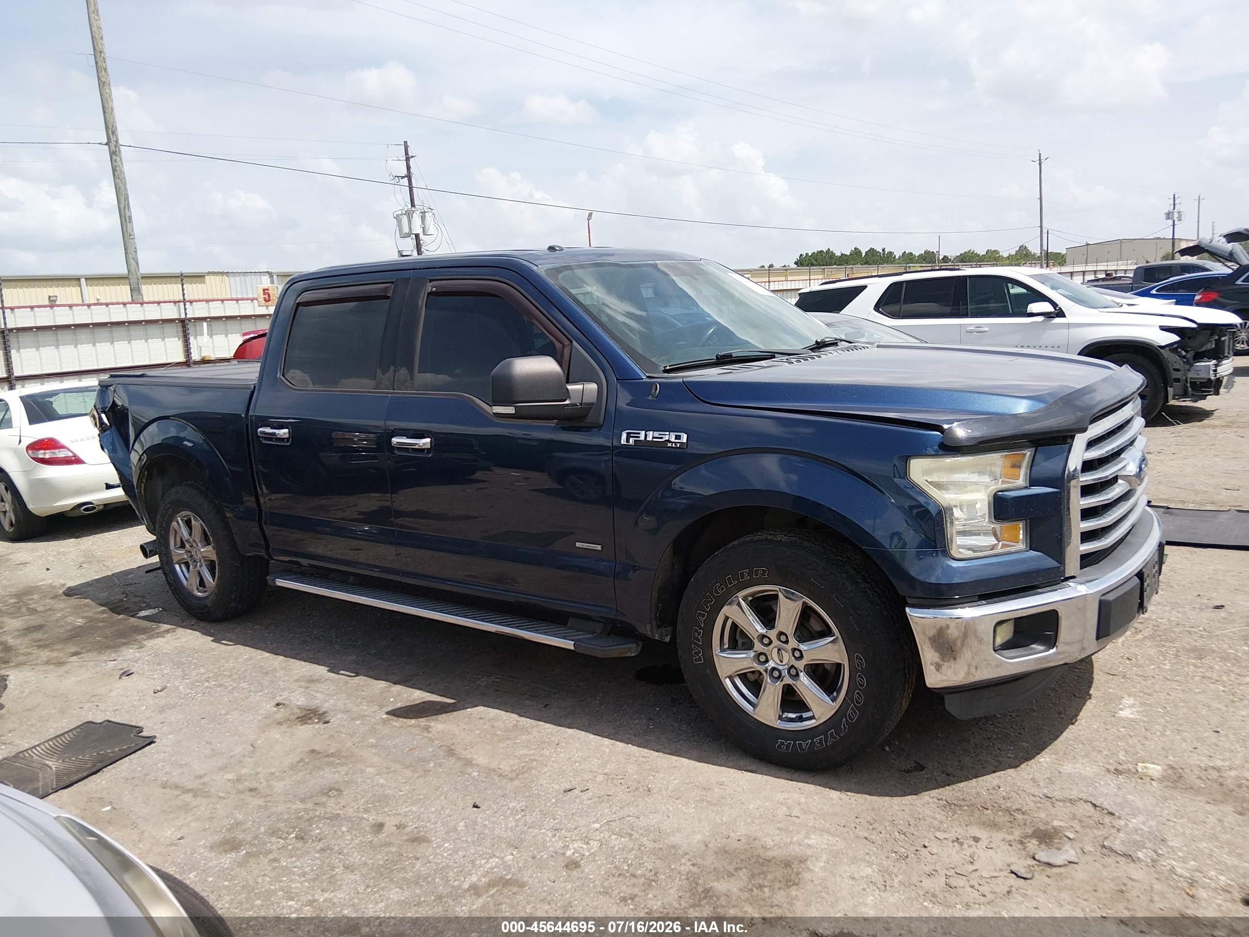 2015 Ford F-150 Xlt Blue vin: 1FTEW1CP0FKE23712