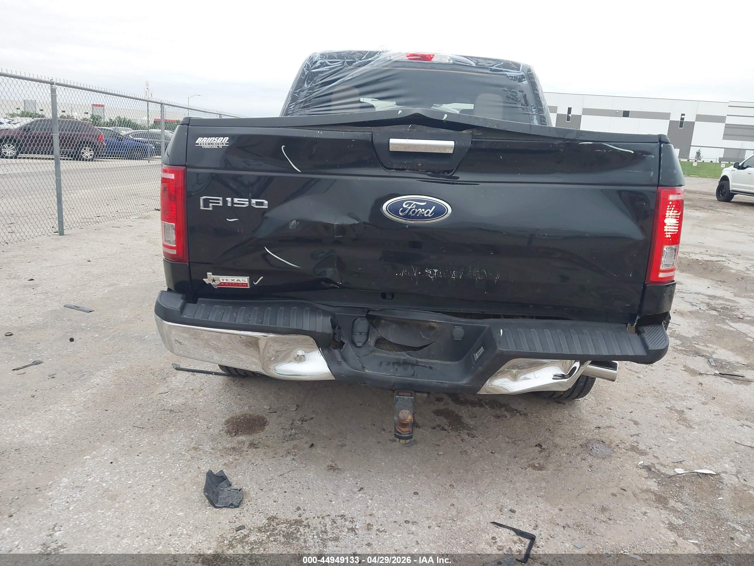 2015 Ford F-150 Xlt Black vin: 1FTEW1CP0FKE48304