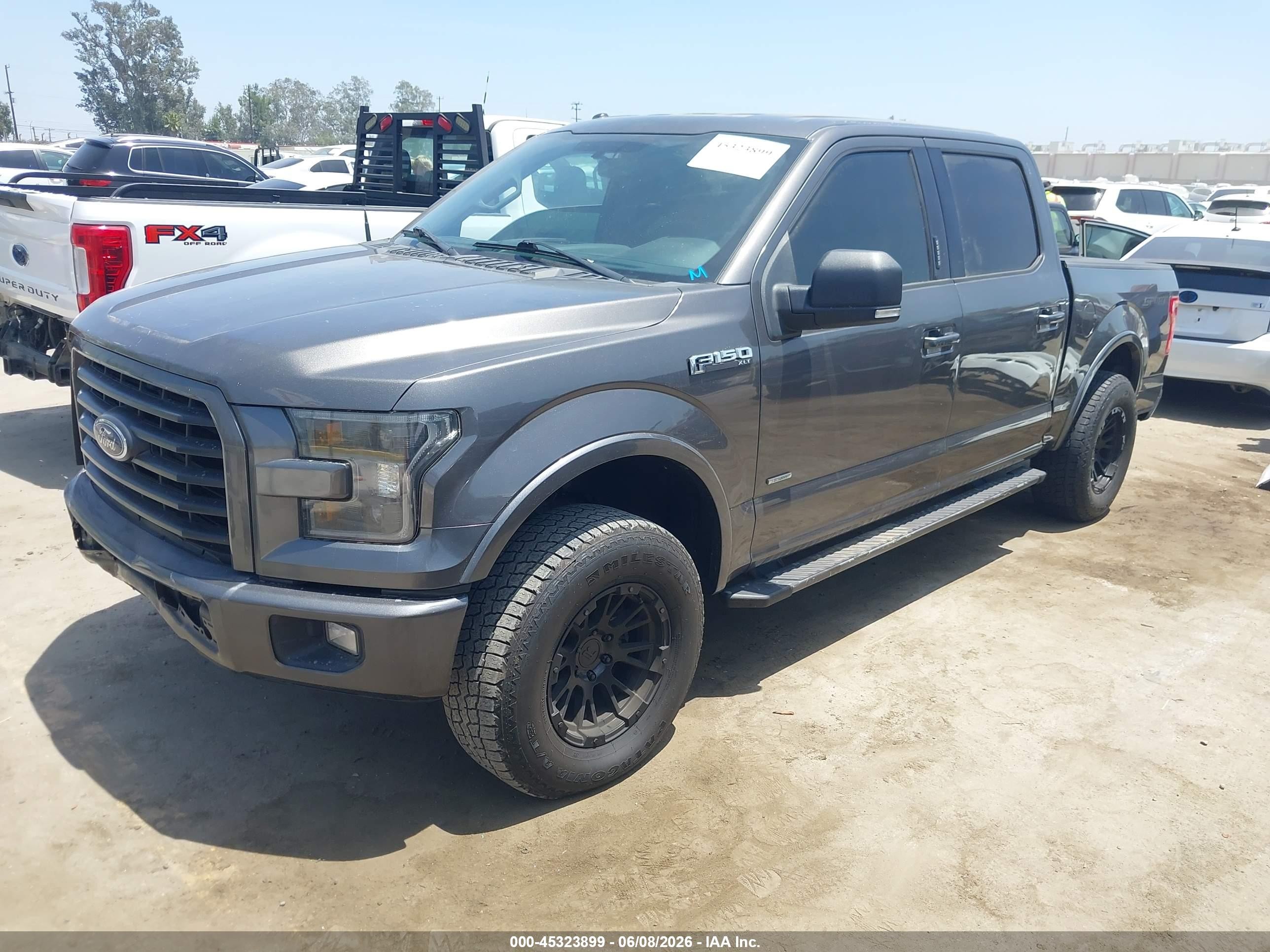 2015 Ford F-150 Xlt Gray vin: 1FTEW1CP0FKE76121