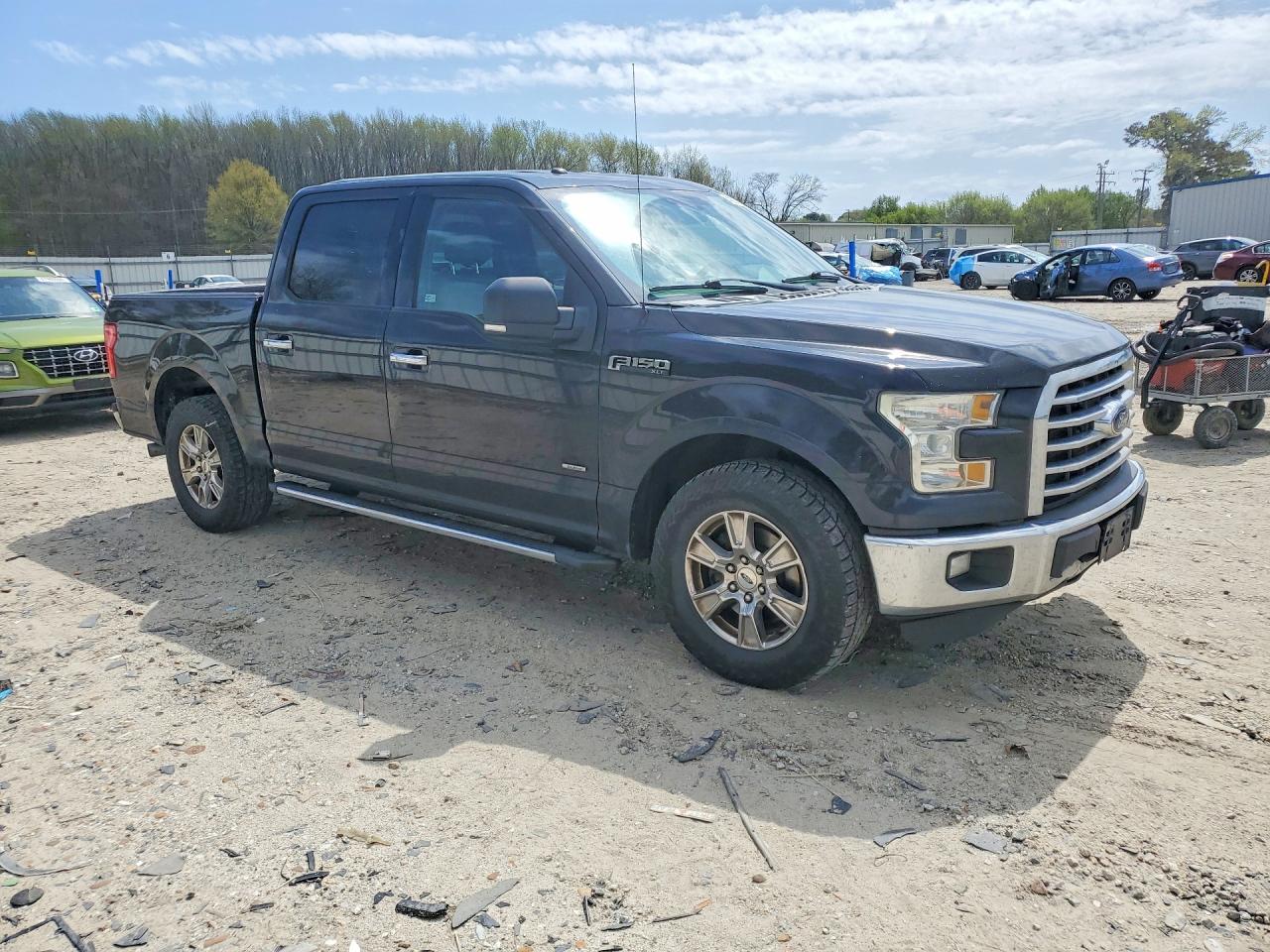 2015 Ford F150 Supercrew Black vin: 1FTEW1CP0FKF23888