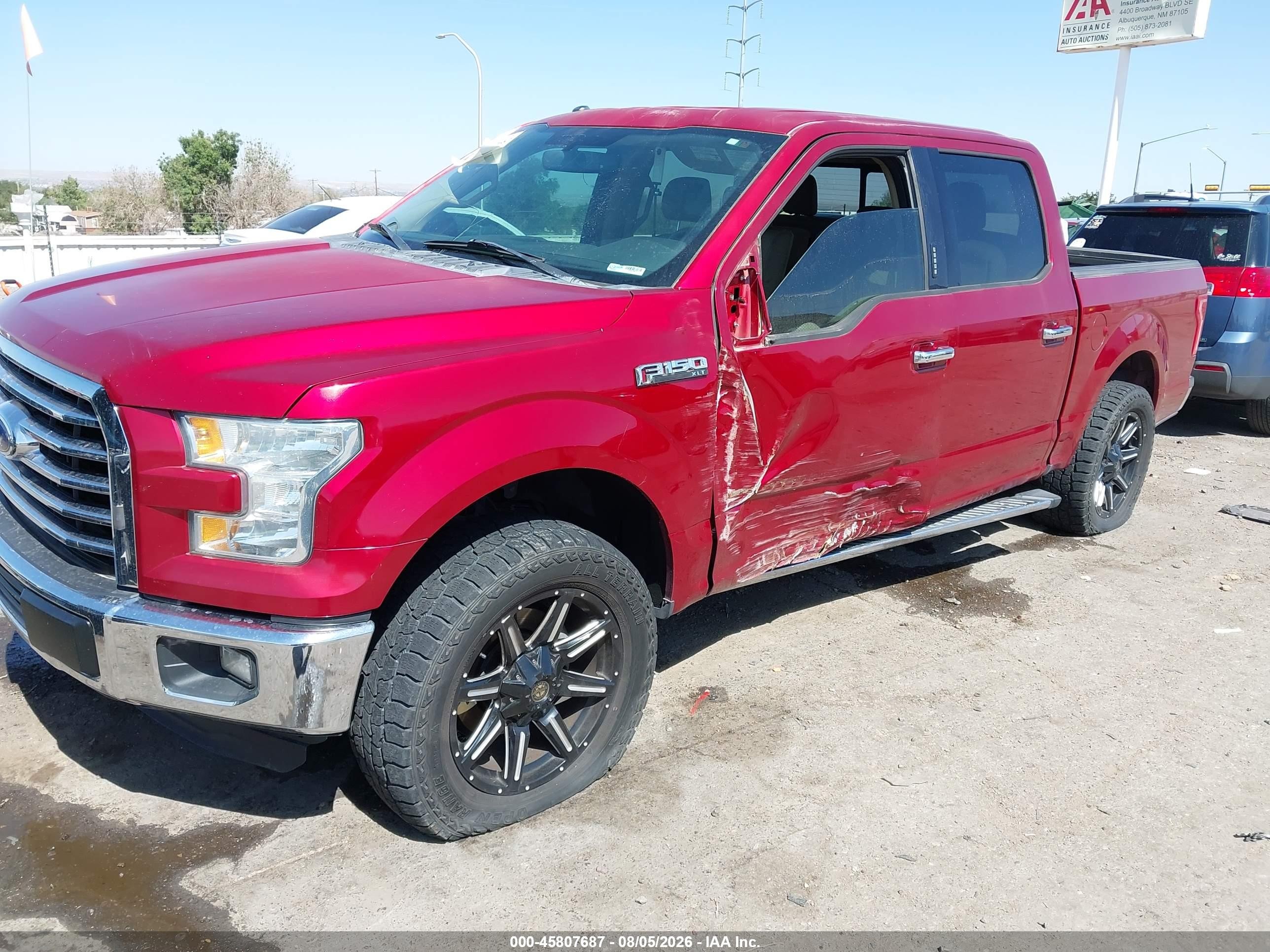 2015 Ford F-150 Xlt Красный vin: 1FTEW1CP1FKD20279
