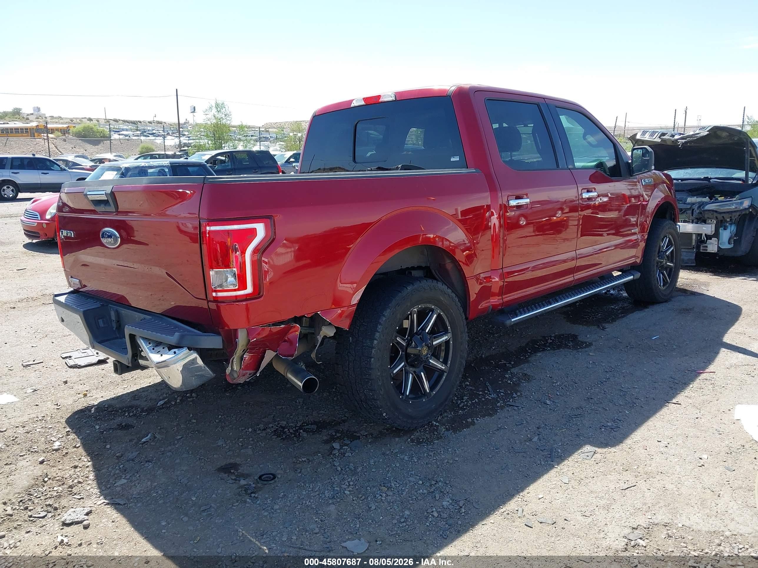 2015 Ford F-150 Xlt Красный vin: 1FTEW1CP1FKD20279