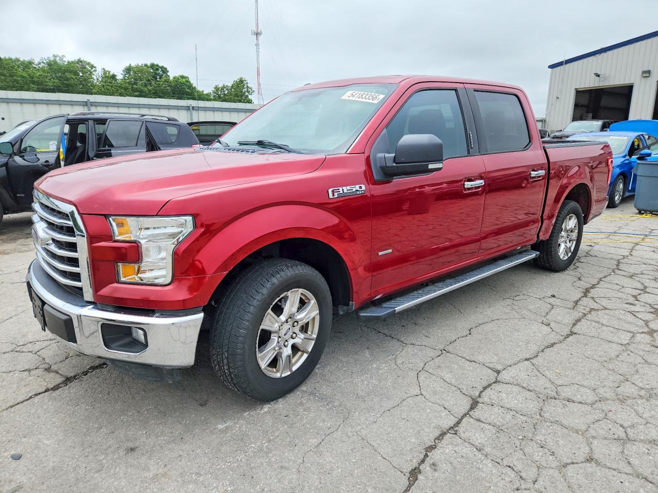 2015 Ford F150 Supercrew Red vin: 1FTEW1CP1FKD57574
