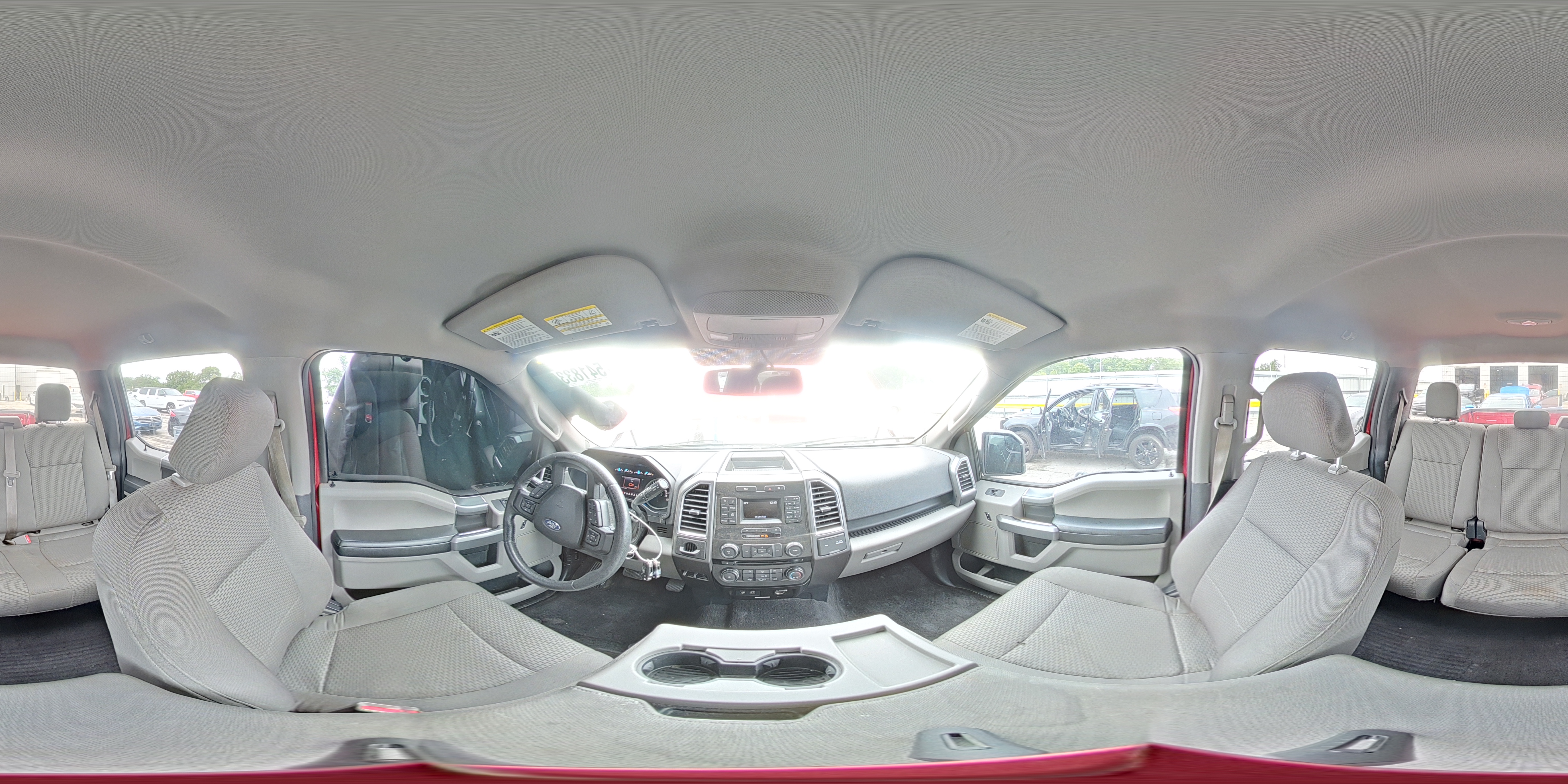 2015 Ford F150 Supercrew Red vin: 1FTEW1CP1FKD57574