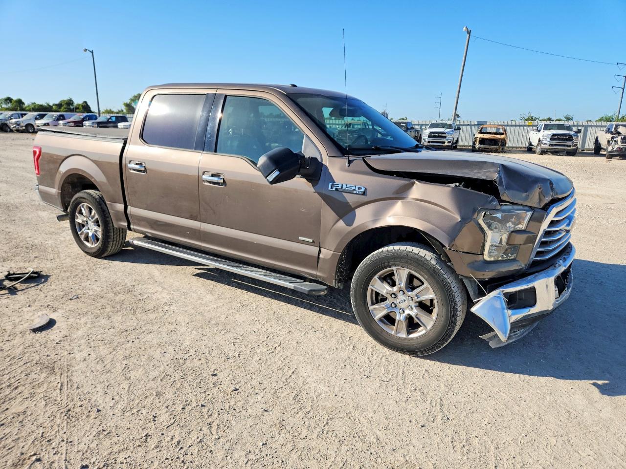 2015 Ford F150 Supercrew Brown vin: 1FTEW1CP1FKE72983