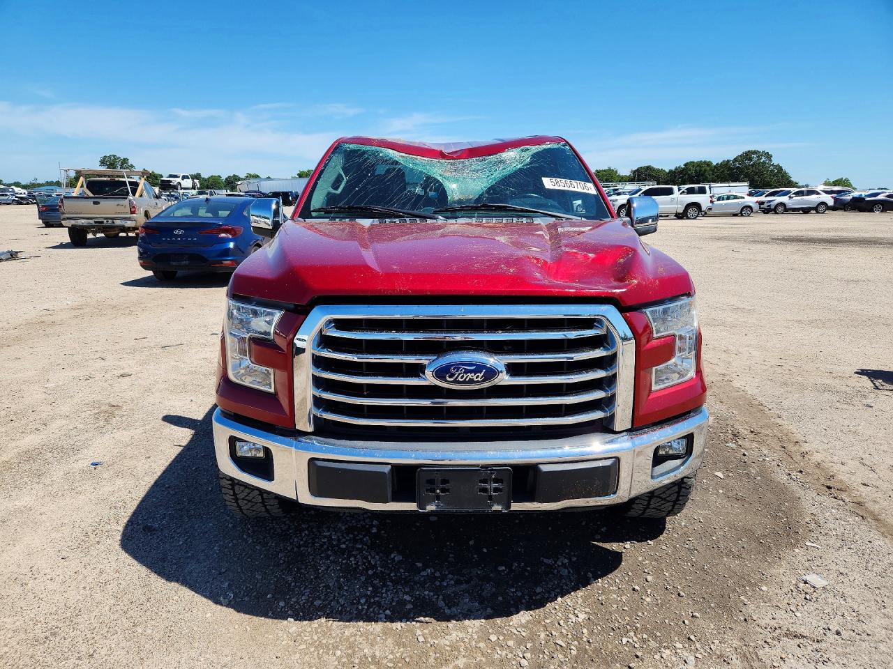 2015 Ford F150 Supercrew Красный vin: 1FTEW1CP1FKE96636