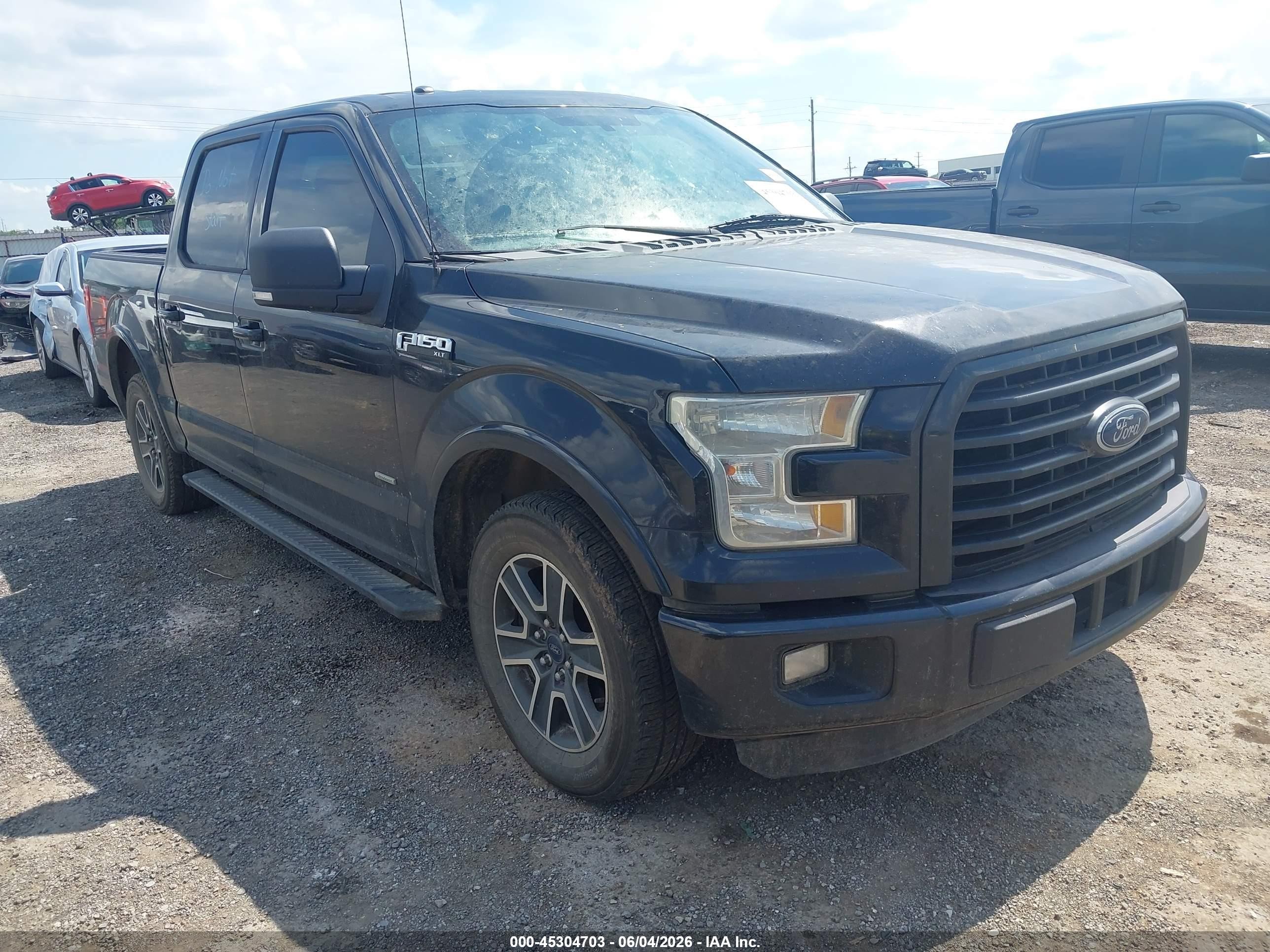 2015 Ford F-150 Xlt Black vin: 1FTEW1CP1FKF21731