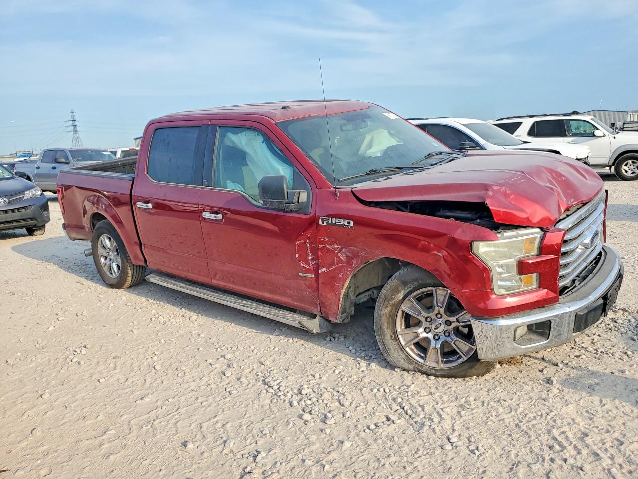 2016 Ford F150 Supercrew Red vin: 1FTEW1CP1GKD40985