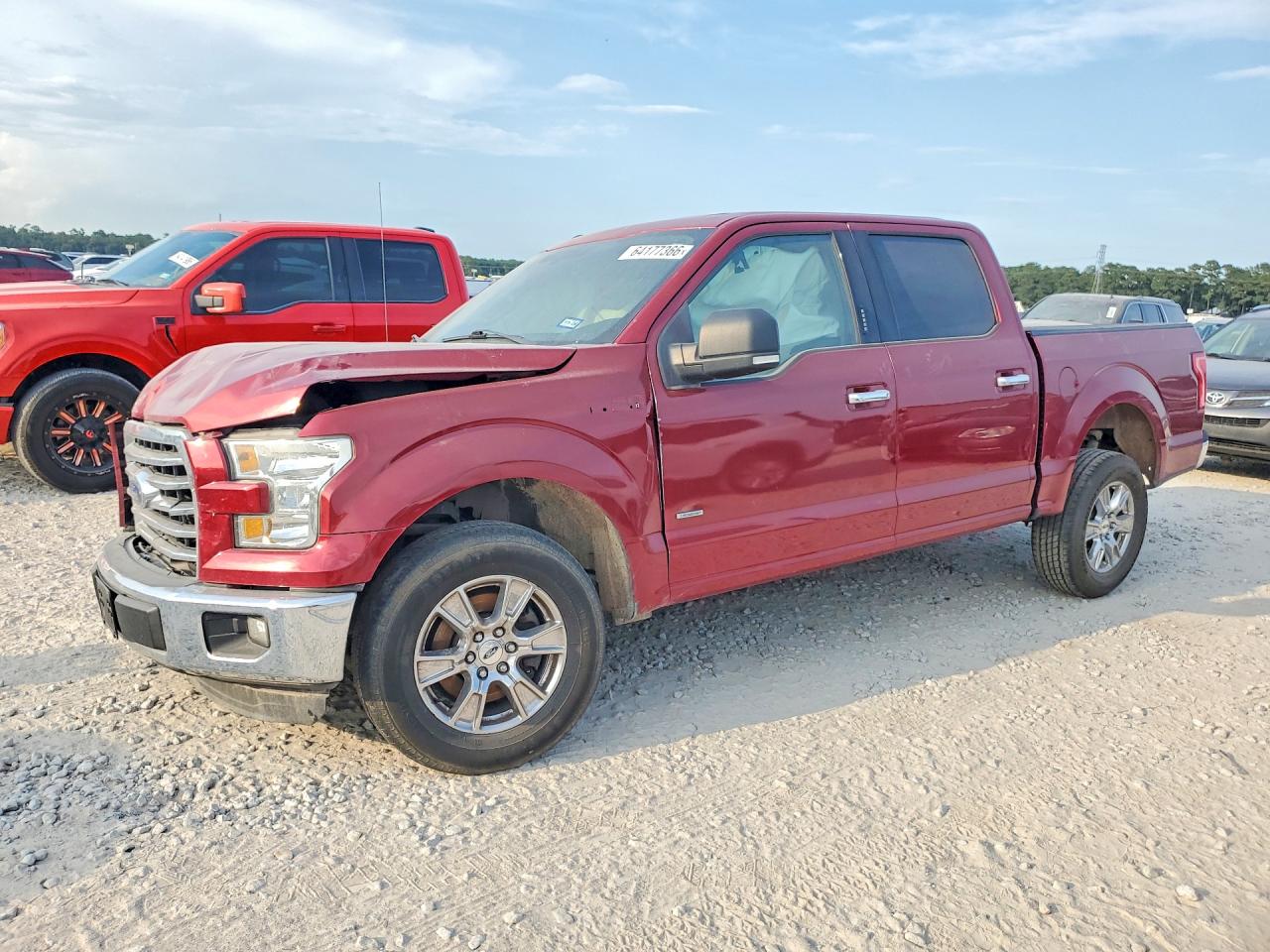 2016 Ford F150 Supercrew Red vin: 1FTEW1CP1GKD40985