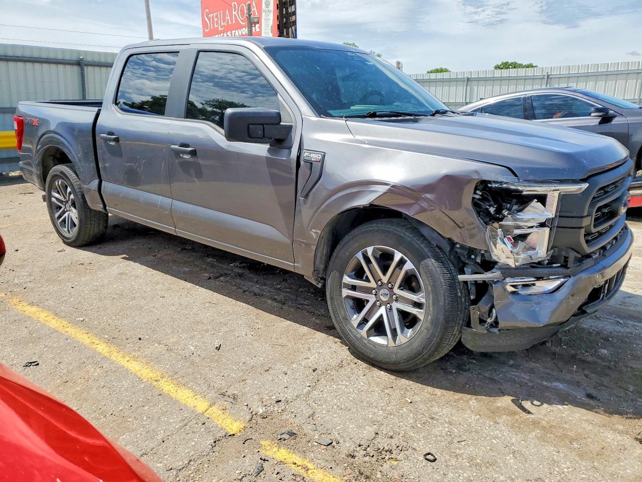 2021 Ford F150 Supercrew Gray vin: 1FTEW1CP1MFA68958