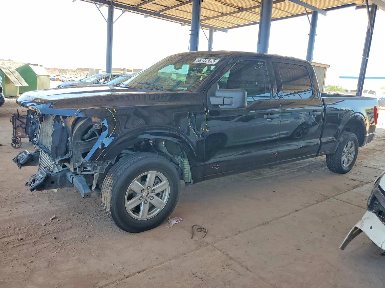 2023 Ford F150 Supercrew Black vin: 1FTEW1CP1PKD61576