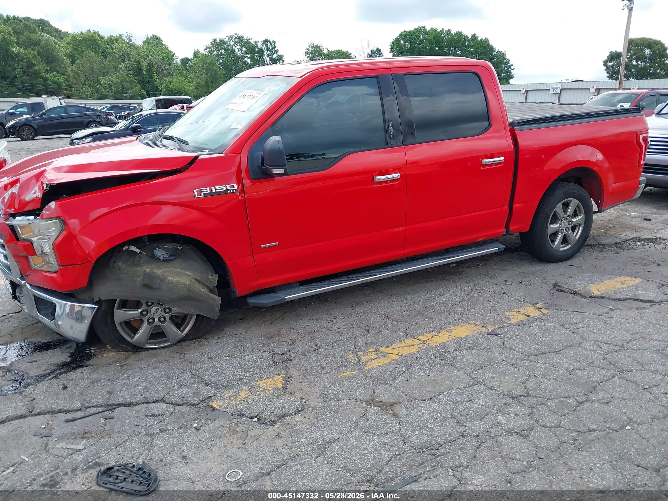 2015 Ford F-150 Xlt Red vin: 1FTEW1CP2FFB29379