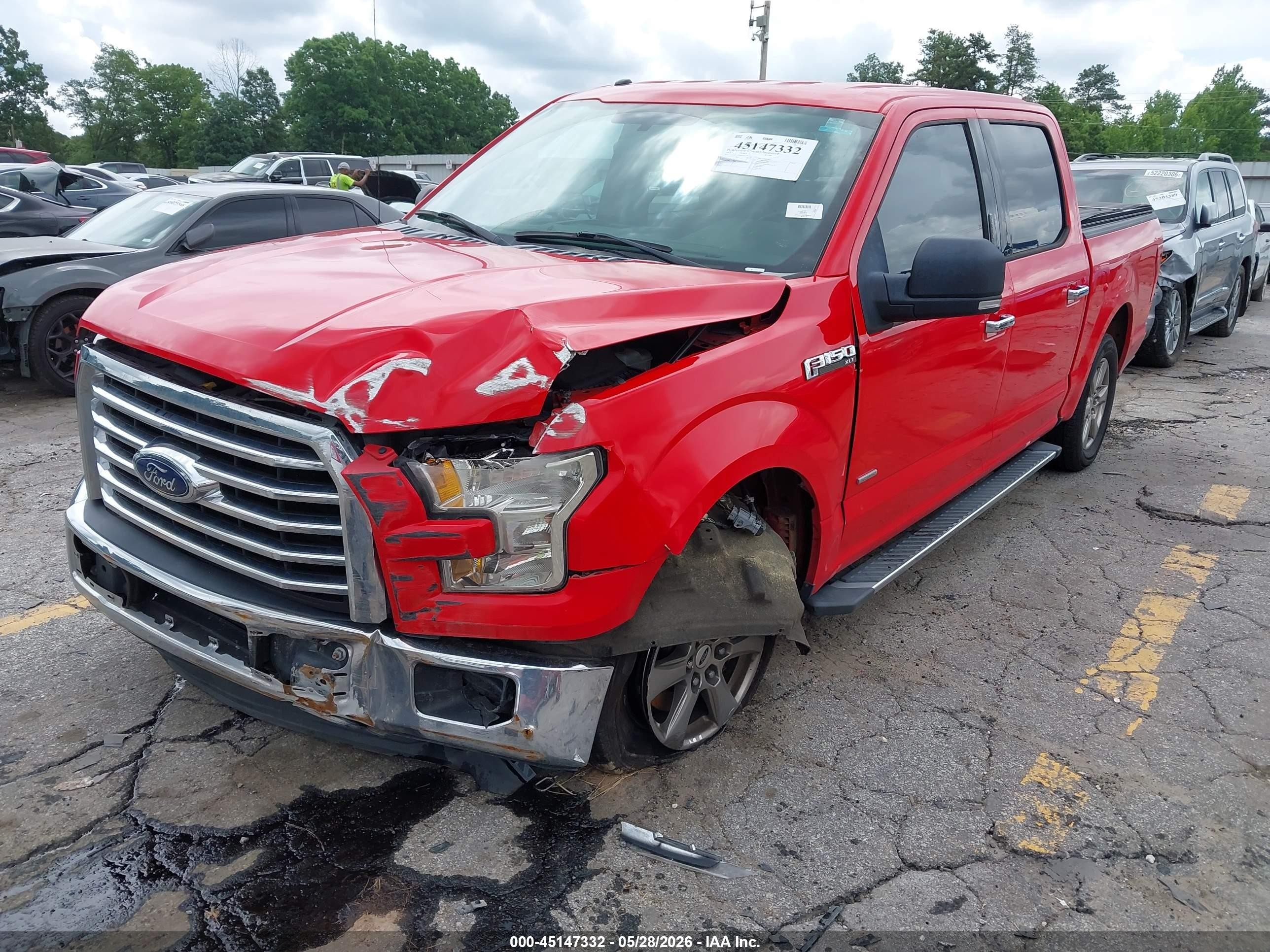 2015 Ford F-150 Xlt Red vin: 1FTEW1CP2FFB29379