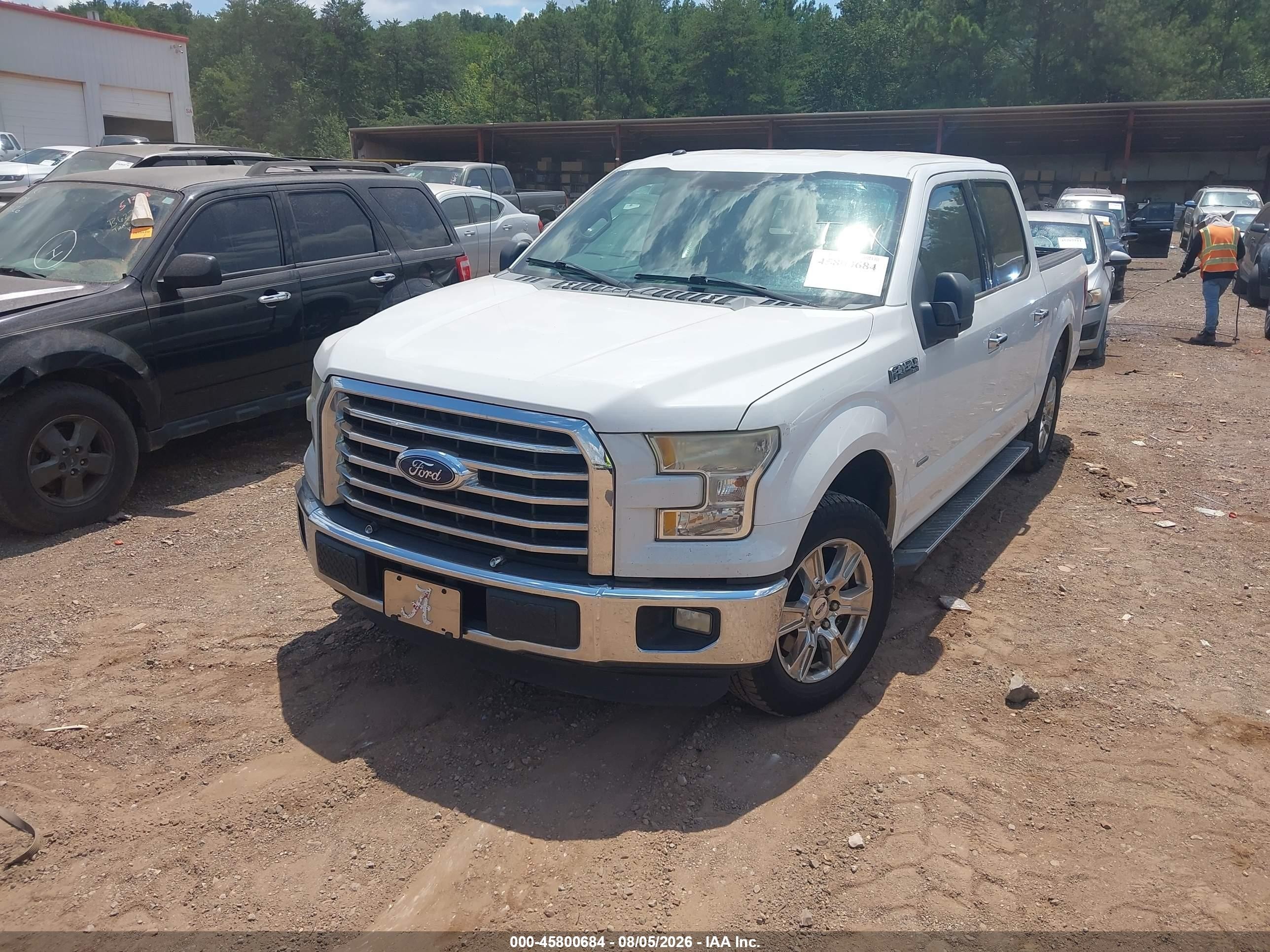 2015 Ford F-150 Xlt White vin: 1FTEW1CP2FFB76671