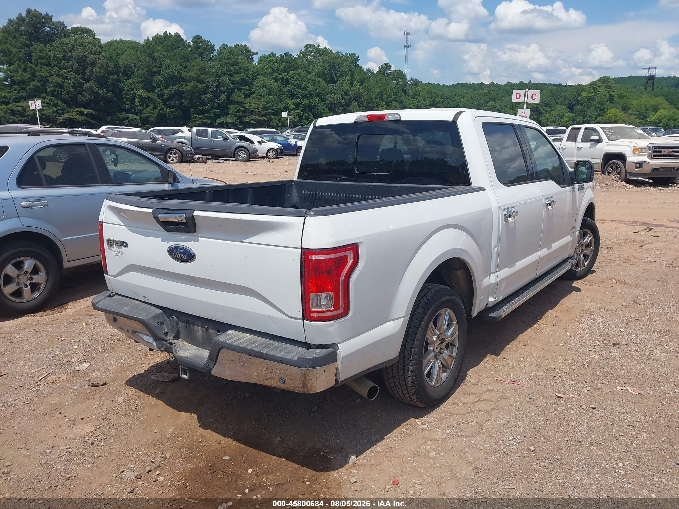 2015 Ford F-150 Xlt White vin: 1FTEW1CP2FFB76671