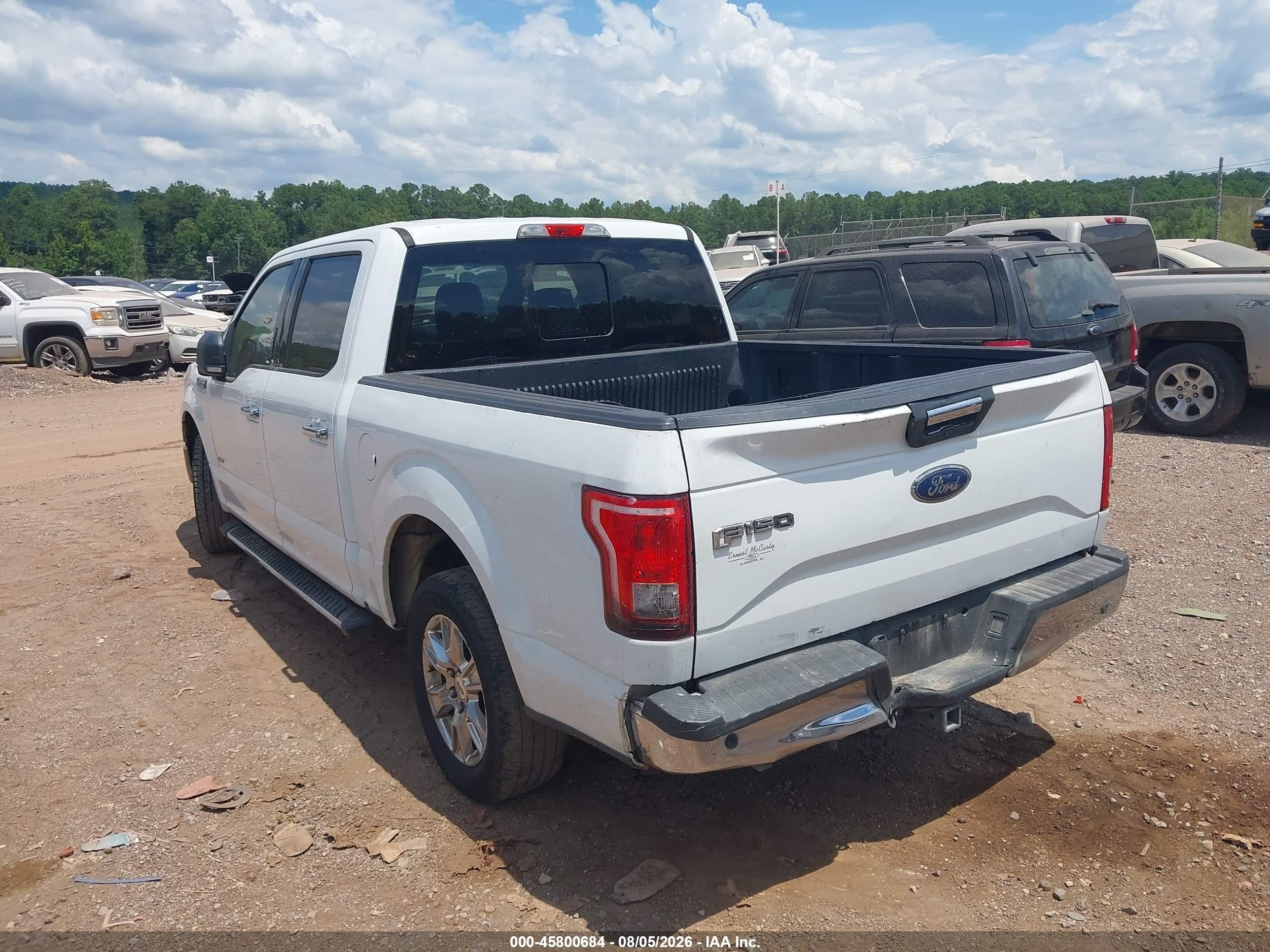2015 Ford F-150 Xlt White vin: 1FTEW1CP2FFB76671