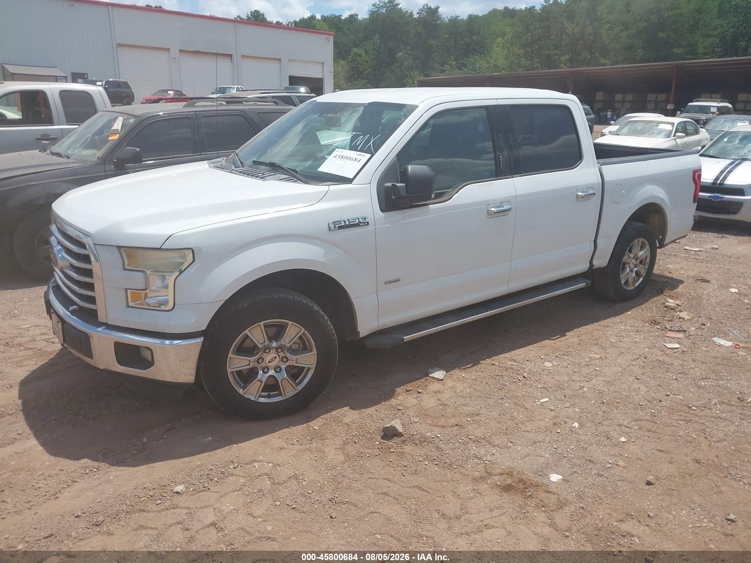 2015 Ford F-150 Xlt White vin: 1FTEW1CP2FFB76671