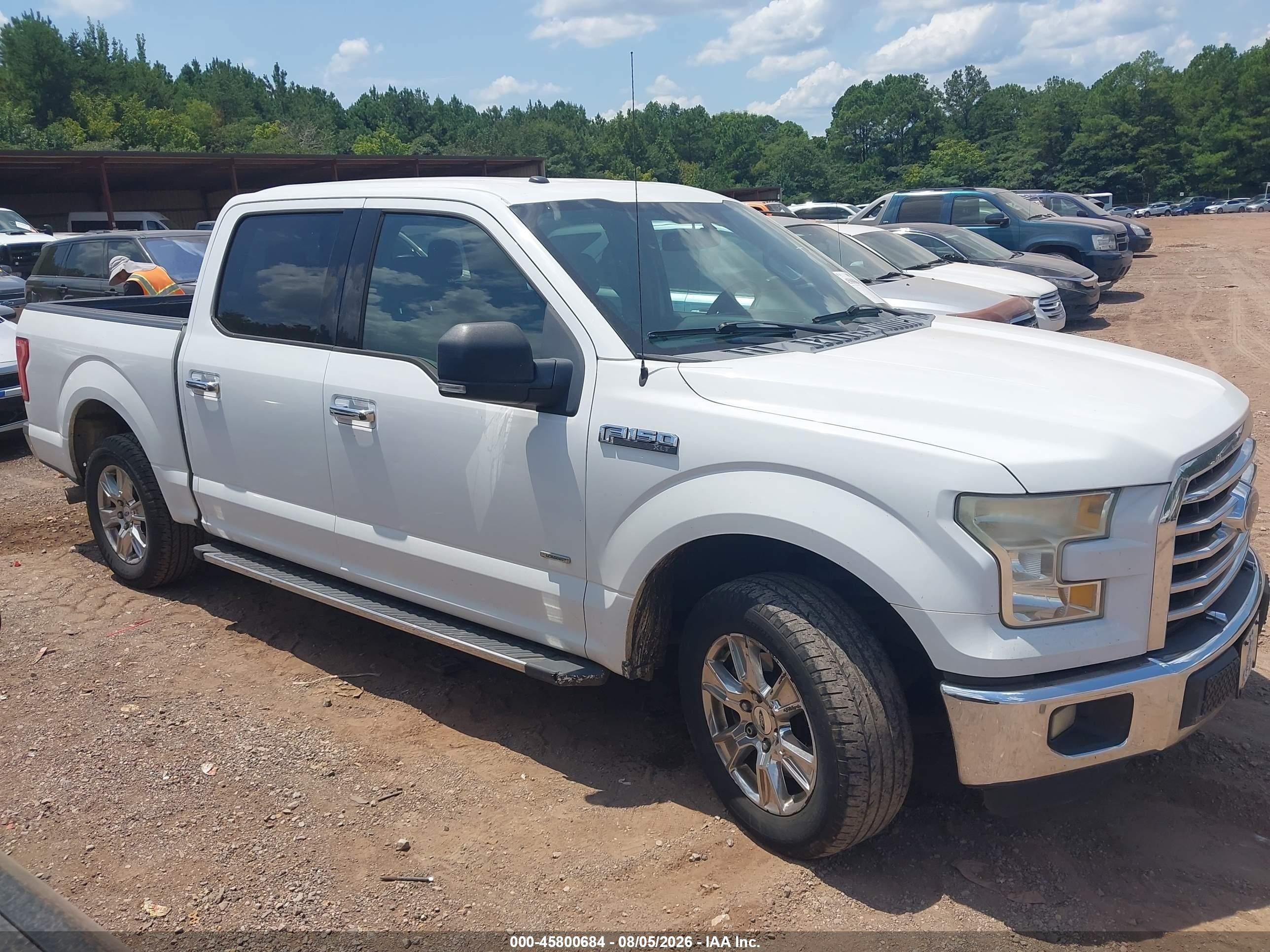 2015 Ford F-150 Xlt White vin: 1FTEW1CP2FFB76671