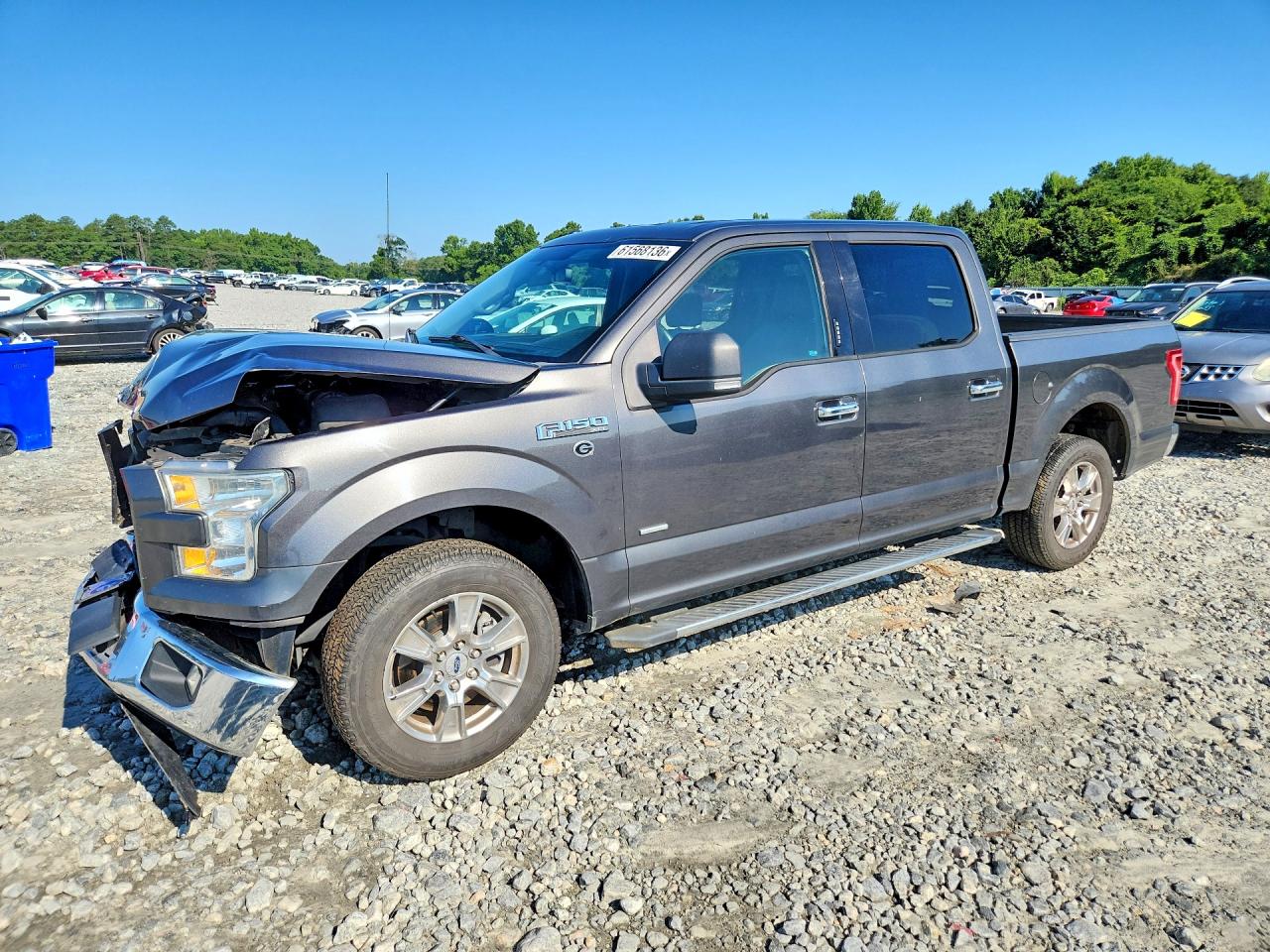 2015 Ford F150 Supercrew Серый vin: 1FTEW1CP2FFC63003