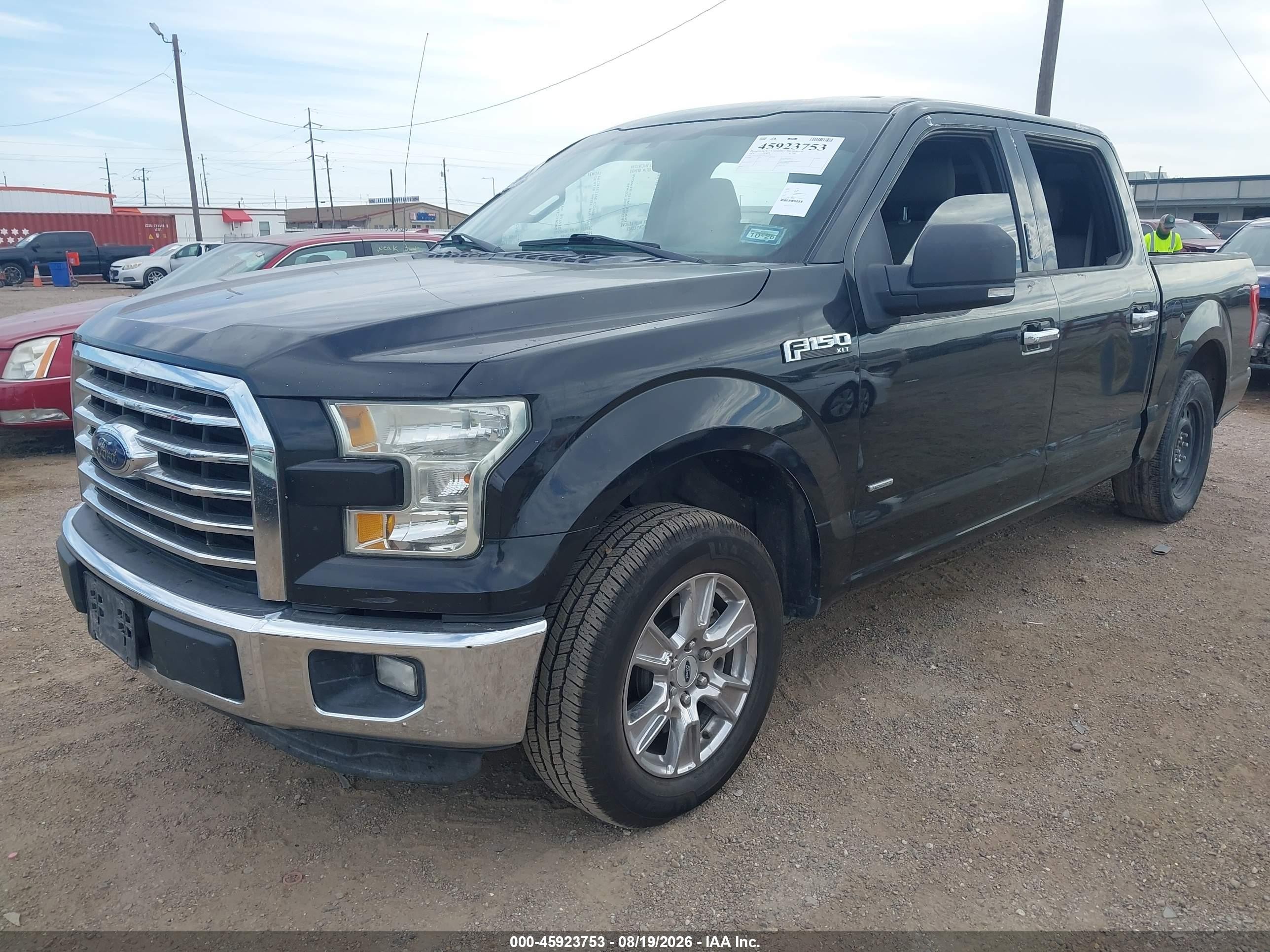 2015 Ford F-150 Xlt Black vin: 1FTEW1CP2FKD34305