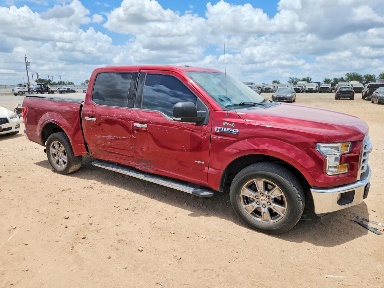 2015 Ford F150 Supercrew Burgundy vin: 1FTEW1CP2FKD87909
