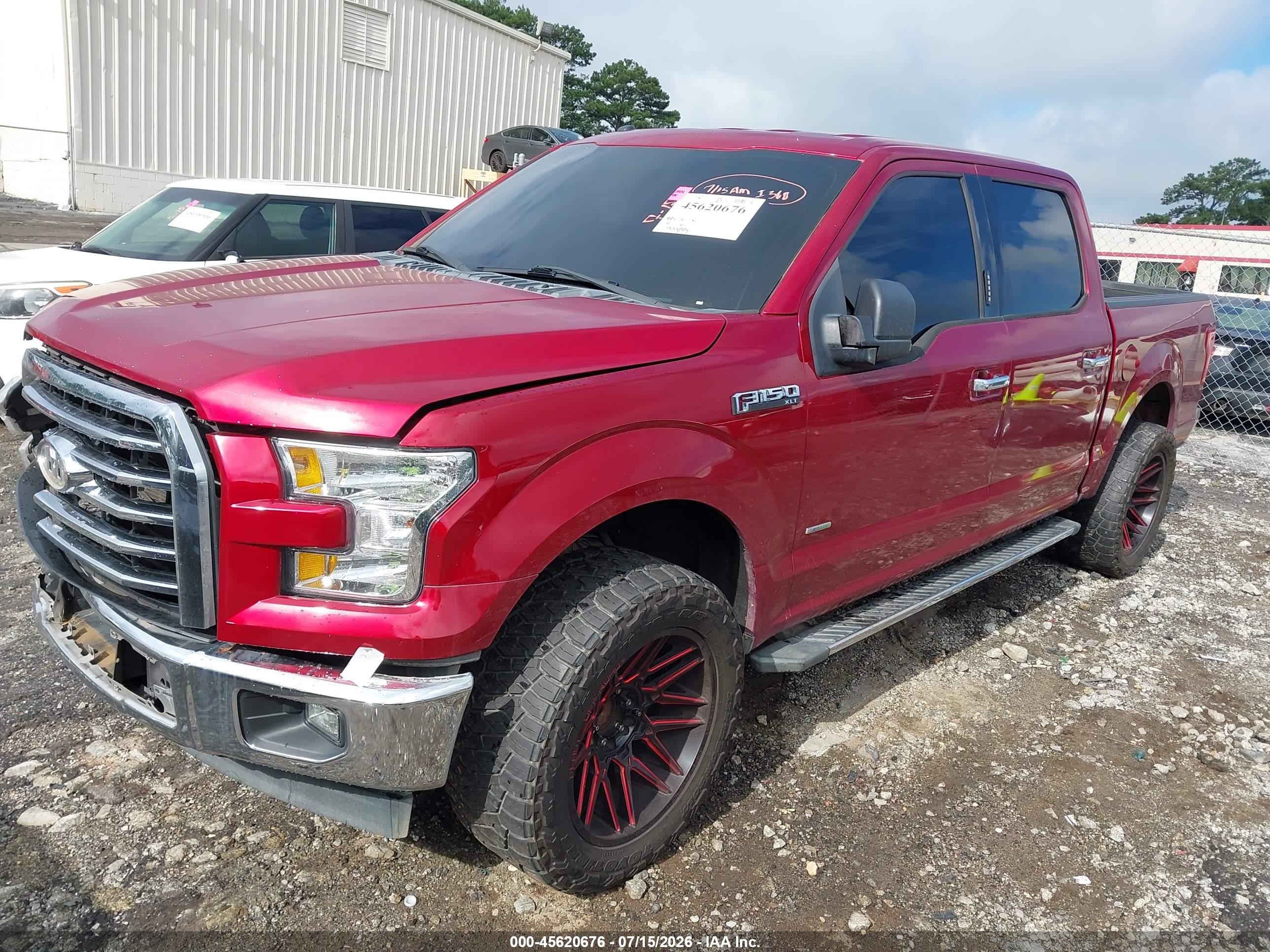 2015 Ford F-150 Xlt Red vin: 1FTEW1CP2FKE20469