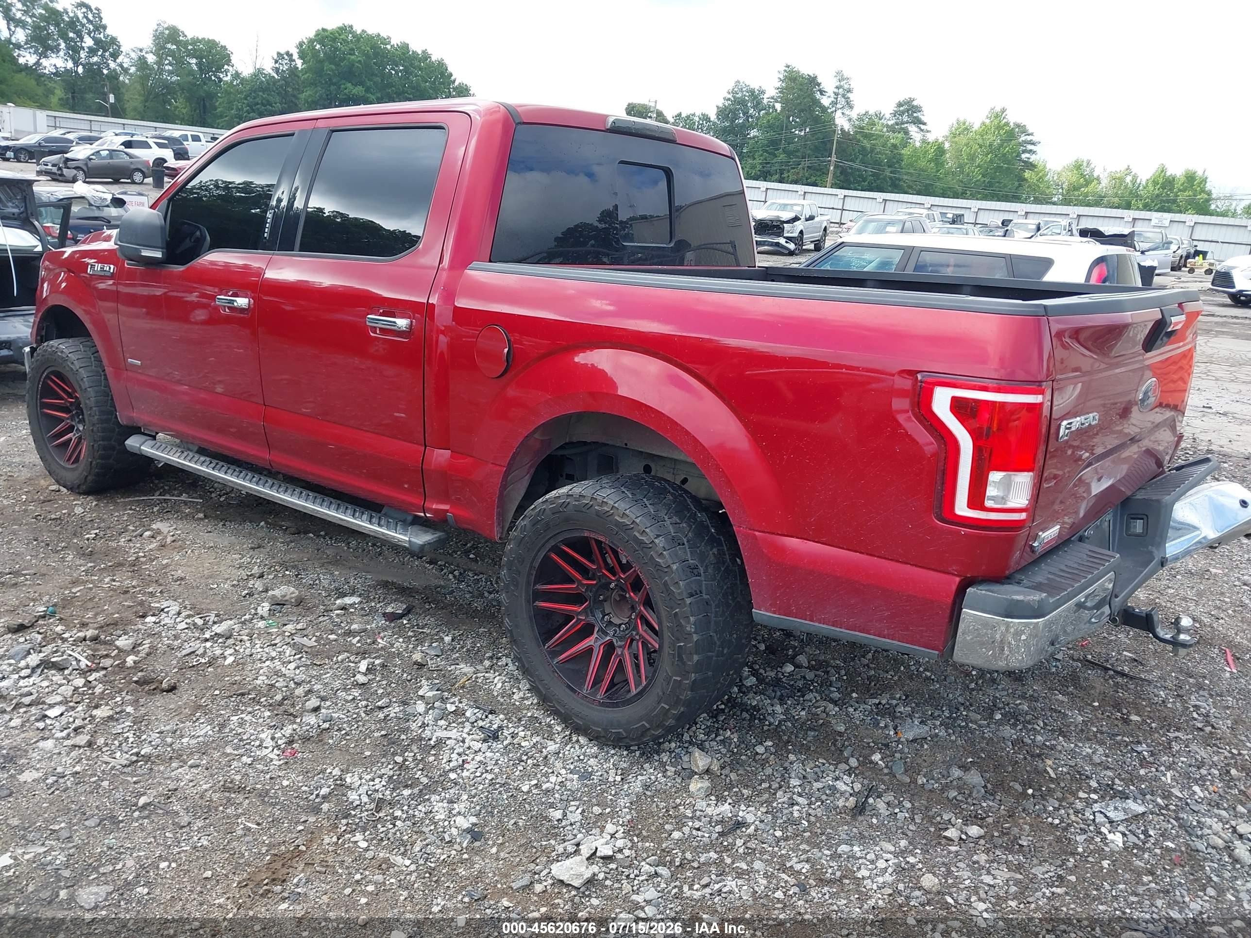 2015 Ford F-150 Xlt Red vin: 1FTEW1CP2FKE20469
