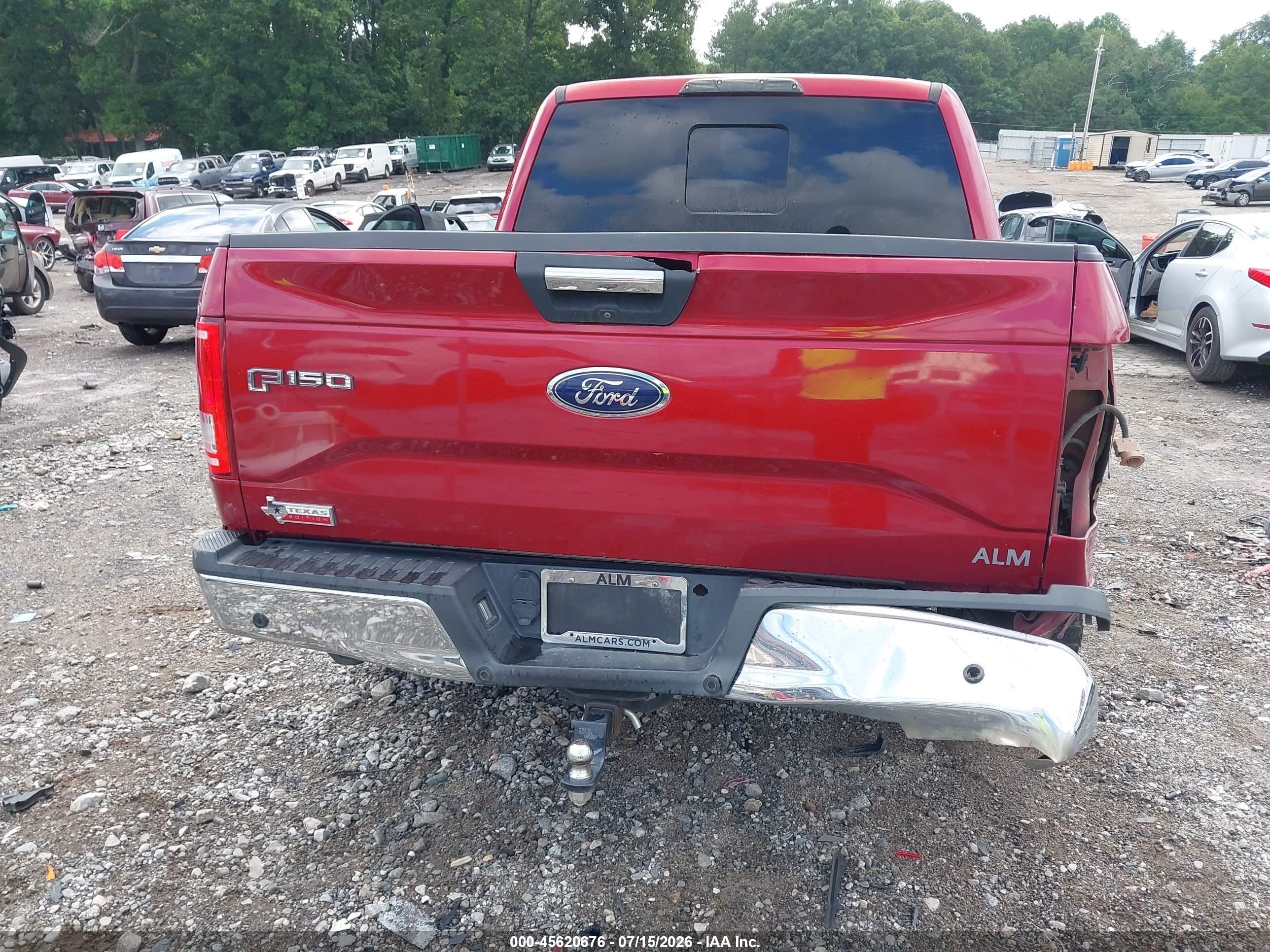 2015 Ford F-150 Xlt Red vin: 1FTEW1CP2FKE20469