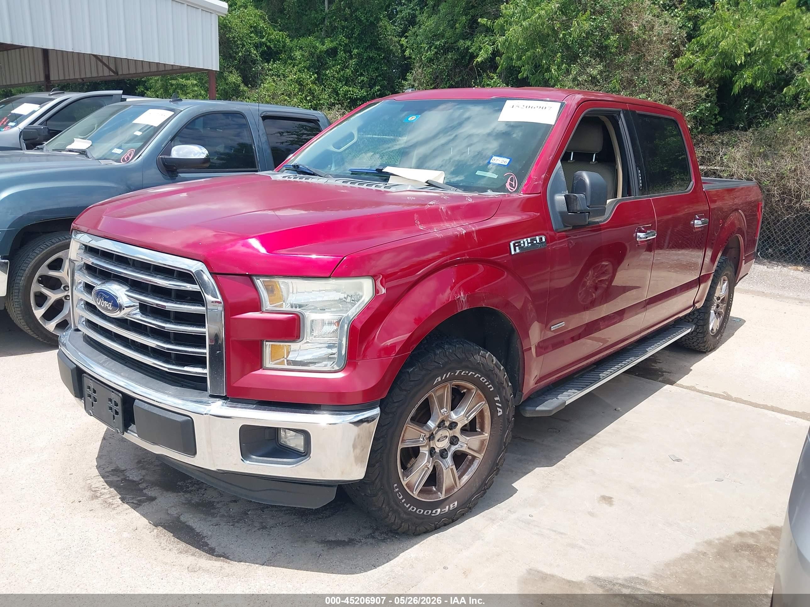 2015 Ford F-150 Xlt Red vin: 1FTEW1CP2FKF01195