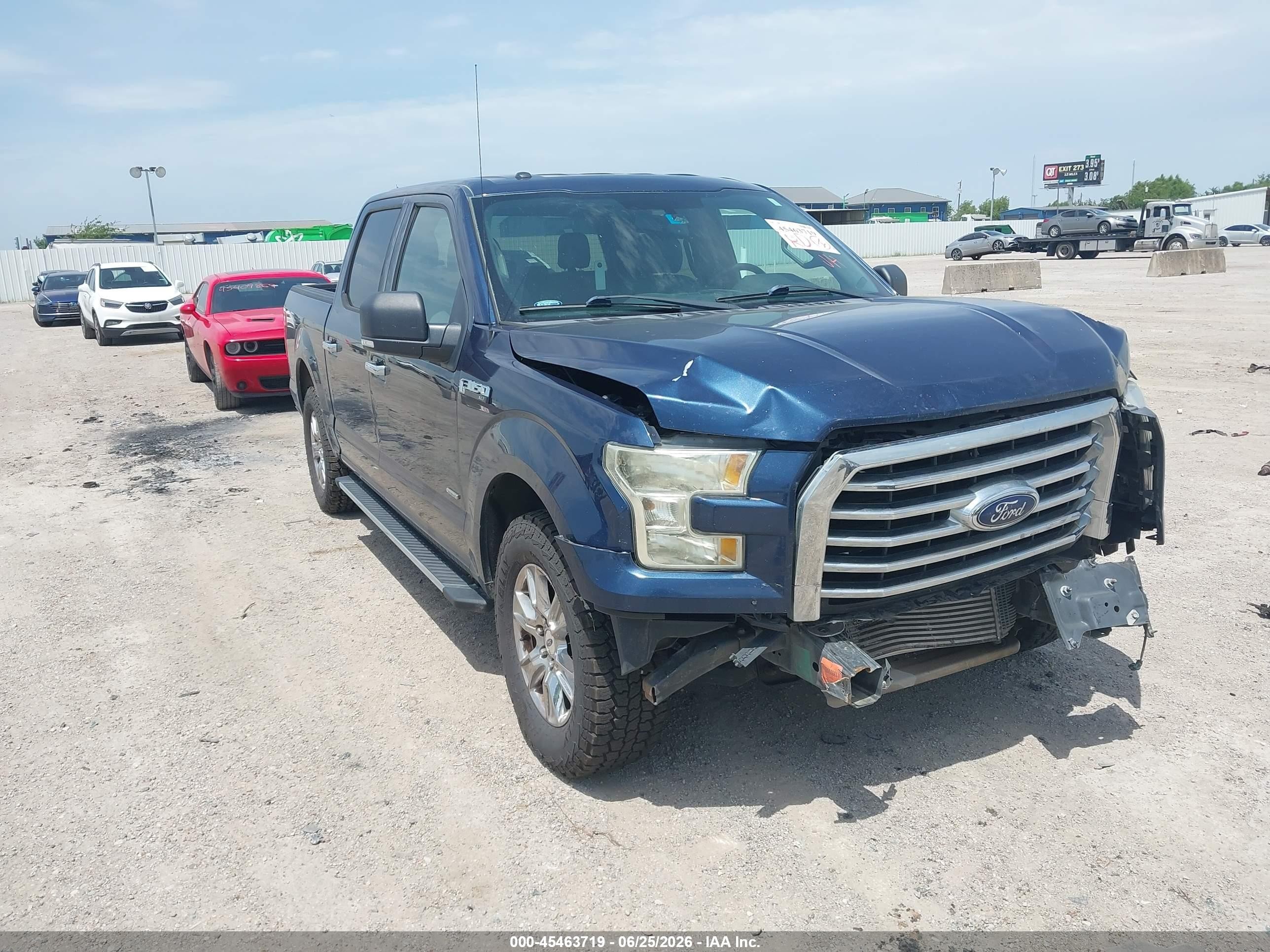 2015 Ford F-150 Lariat/xl/xlt Blue vin: 1FTEW1CP3FKD76420