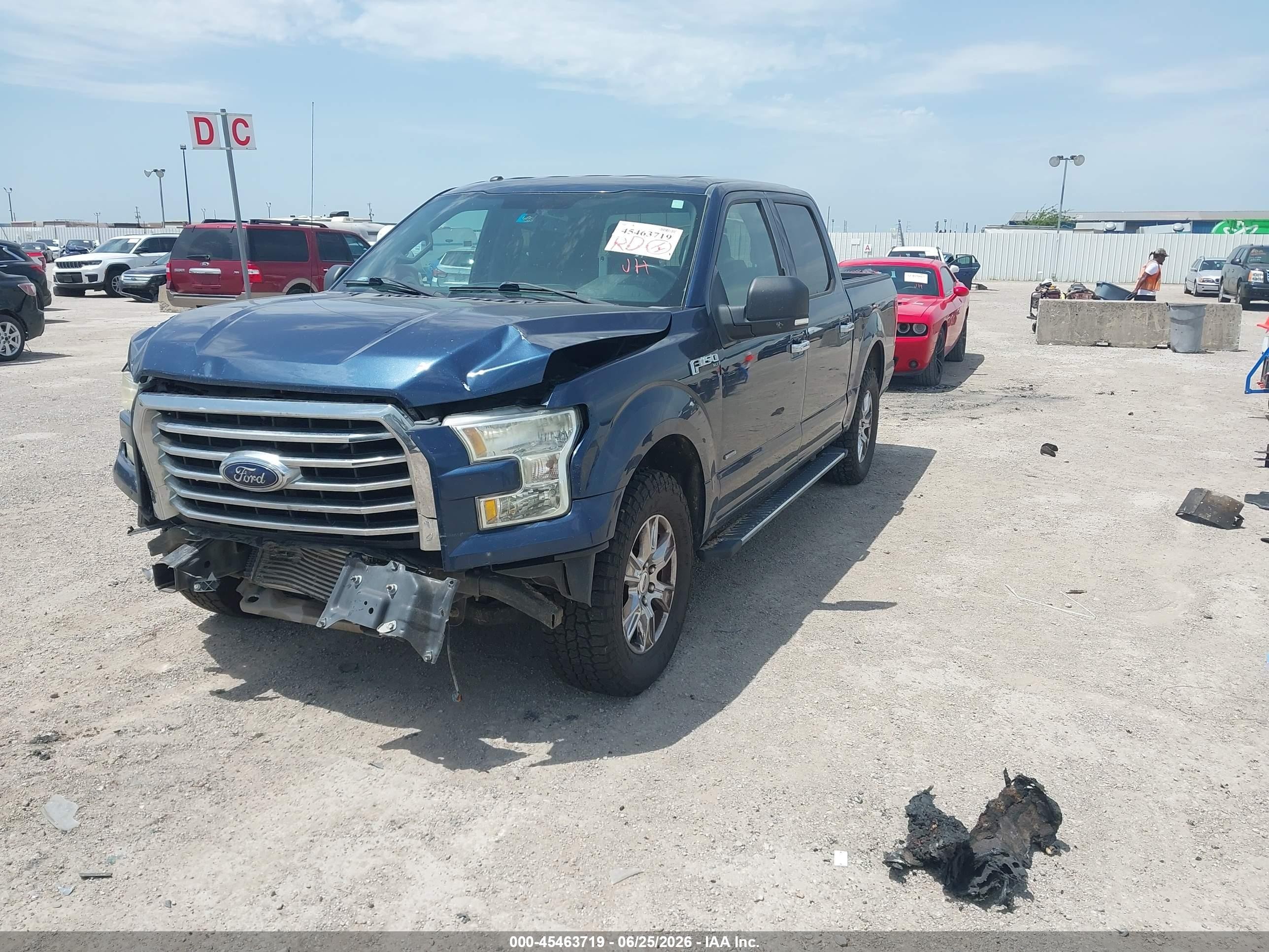 2015 Ford F-150 Lariat/xl/xlt Blue vin: 1FTEW1CP3FKD76420