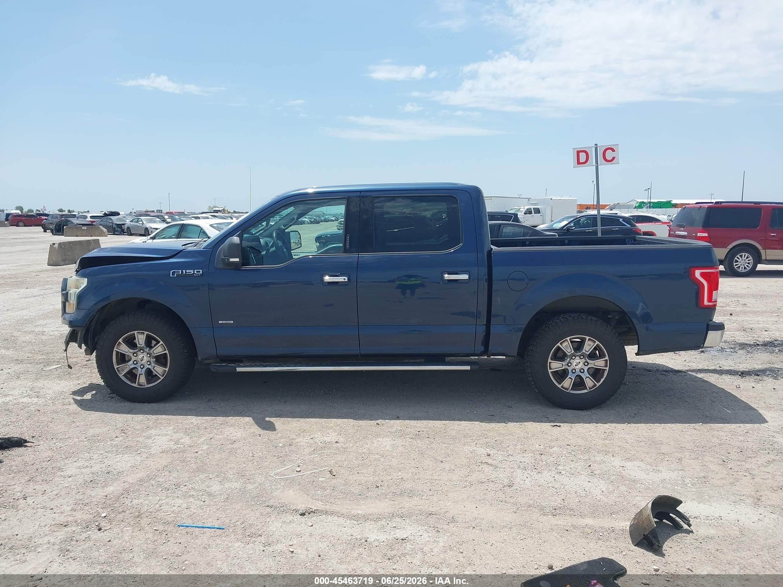 2015 Ford F-150 Lariat/xl/xlt Blue vin: 1FTEW1CP3FKD76420