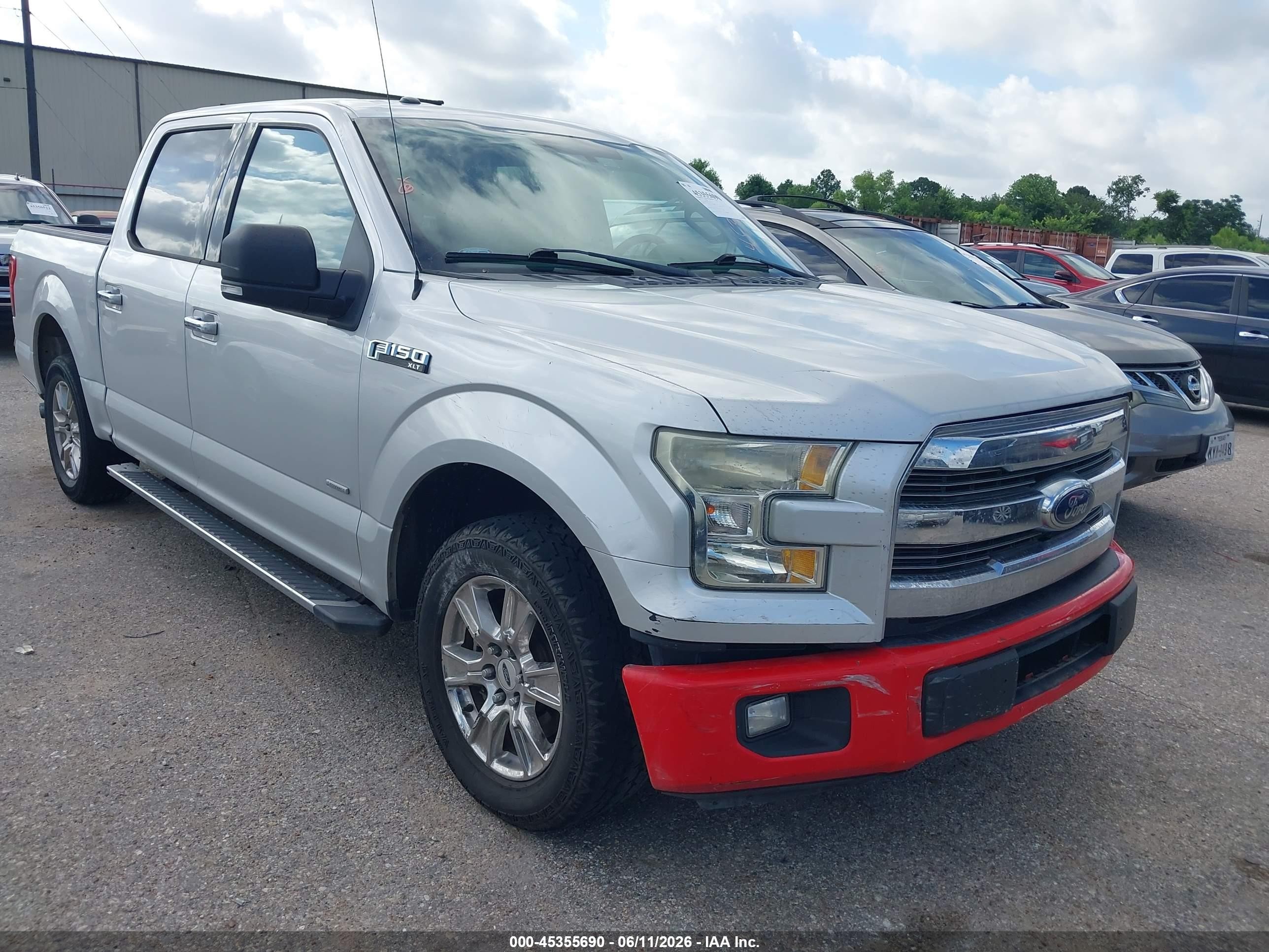 2015 Ford F-150 Xlt Серебряный vin: 1FTEW1CP3FKF15364