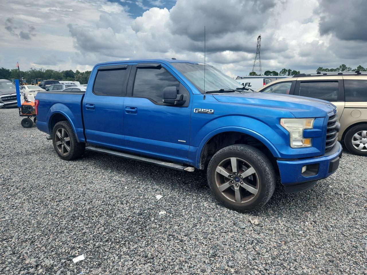 2015 Ford F150 Supercrew Blue vin: 1FTEW1CP4FKD34242
