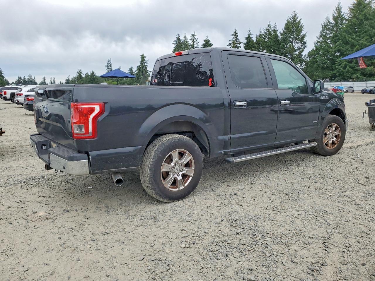 2015 Ford F150 Supercrew Black vin: 1FTEW1CP4FKD48948