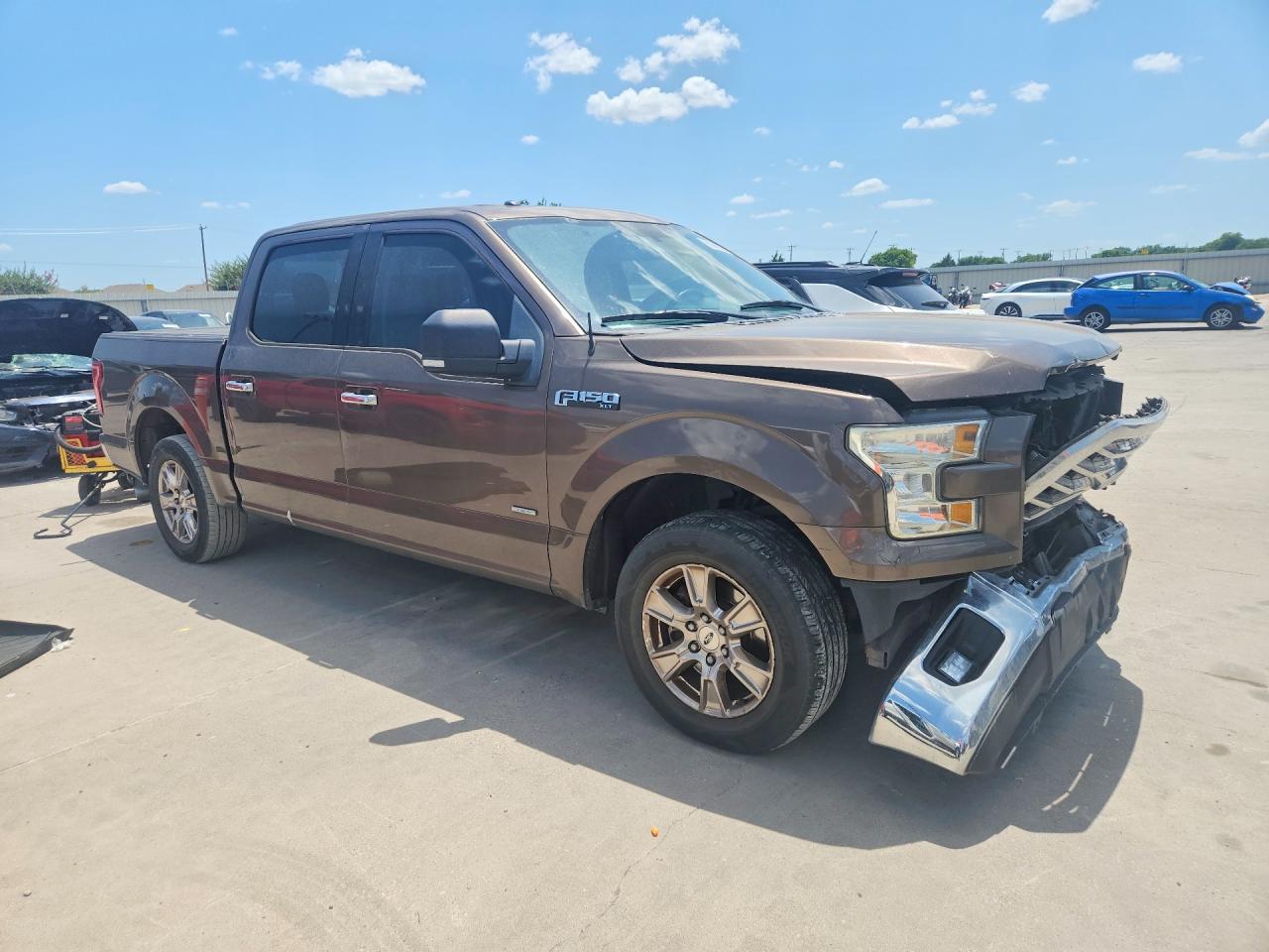 2015 Ford F150 Supercrew Brown vin: 1FTEW1CP4FKE24104