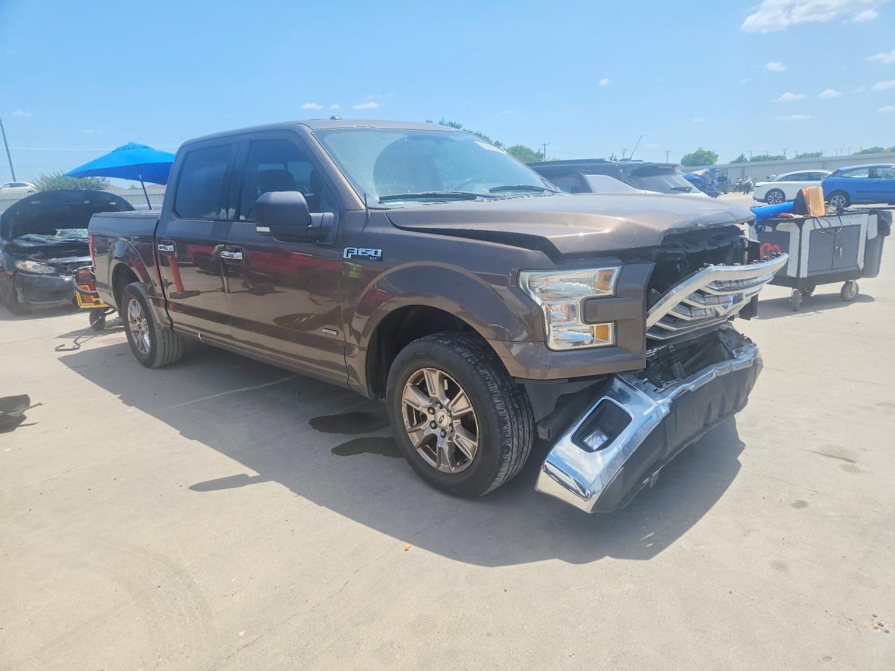 2015 Ford F150 Supercrew Brown vin: 1FTEW1CP4FKE24104