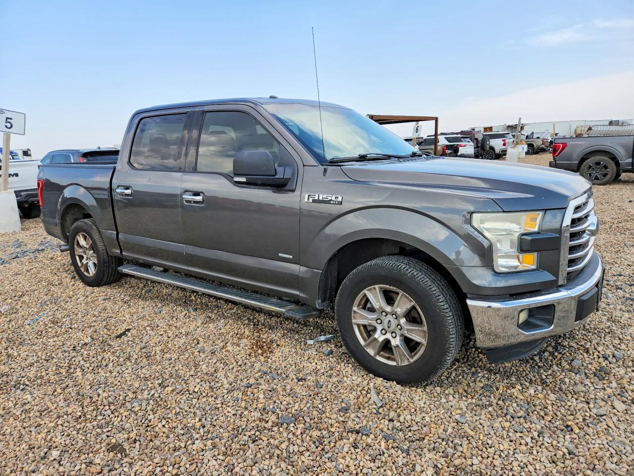 2015 Ford F150 Supercrew Gray vin: 1FTEW1CP4FKE72315