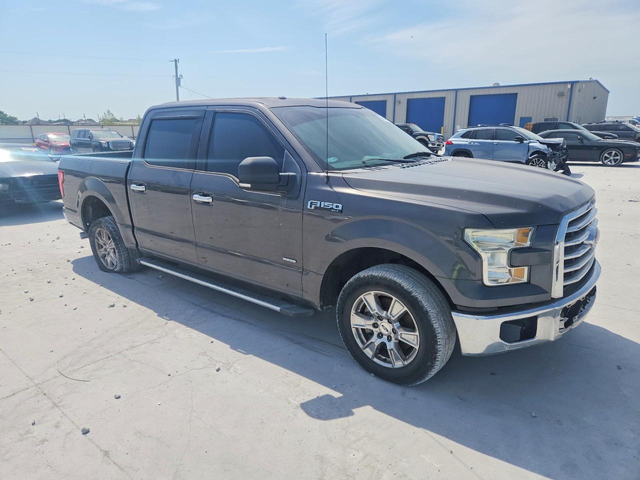 2015 Ford F150 Supercrew Gray vin: 1FTEW1CP4FKE84741