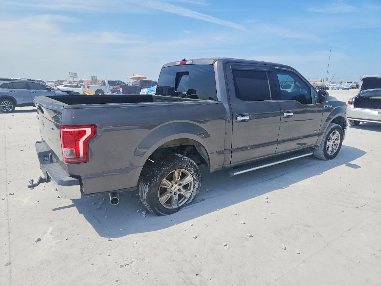 2015 Ford F150 Supercrew Gray vin: 1FTEW1CP4FKE84741