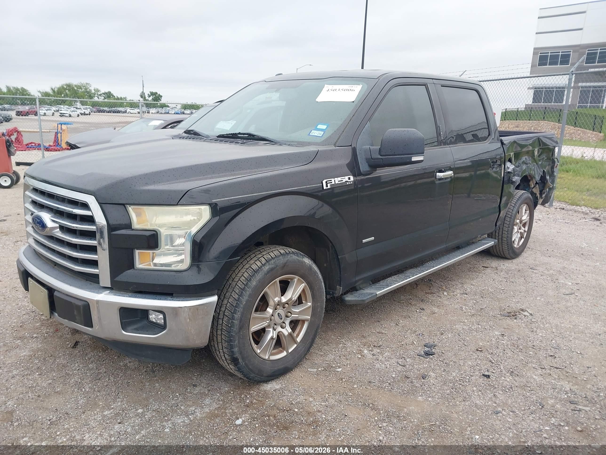 2015 Ford F-150 Xlt Black vin: 1FTEW1CP4FKF23134
