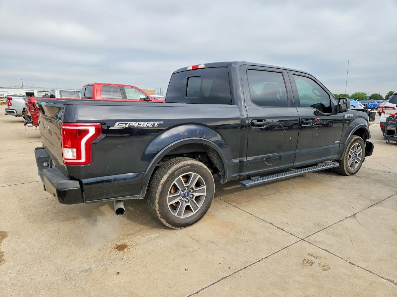 2017 Ford F150 Supercrew Черный vin: 1FTEW1CP4HKC52725