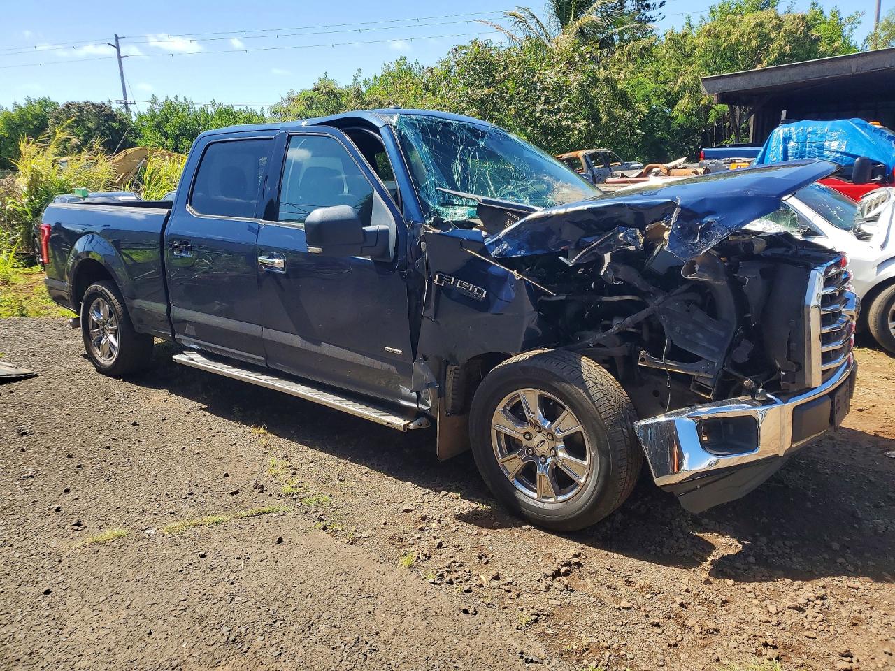 2015 Ford F150 Supercrew Blue vin: 1FTEW1CP5FFB67897