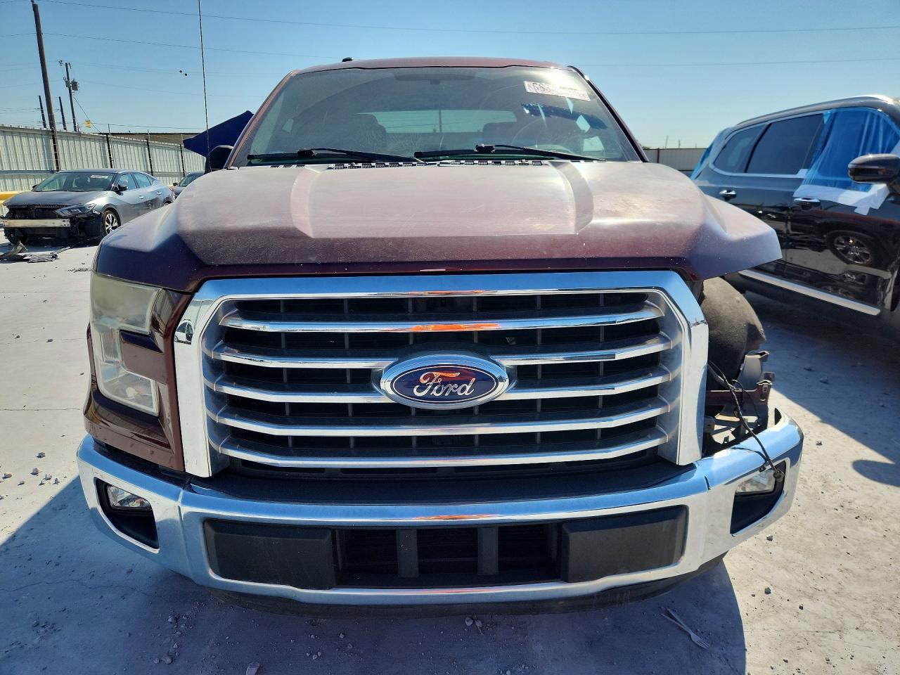 2015 Ford F150 Supercrew Burgundy vin: 1FTEW1CP5FKD25307