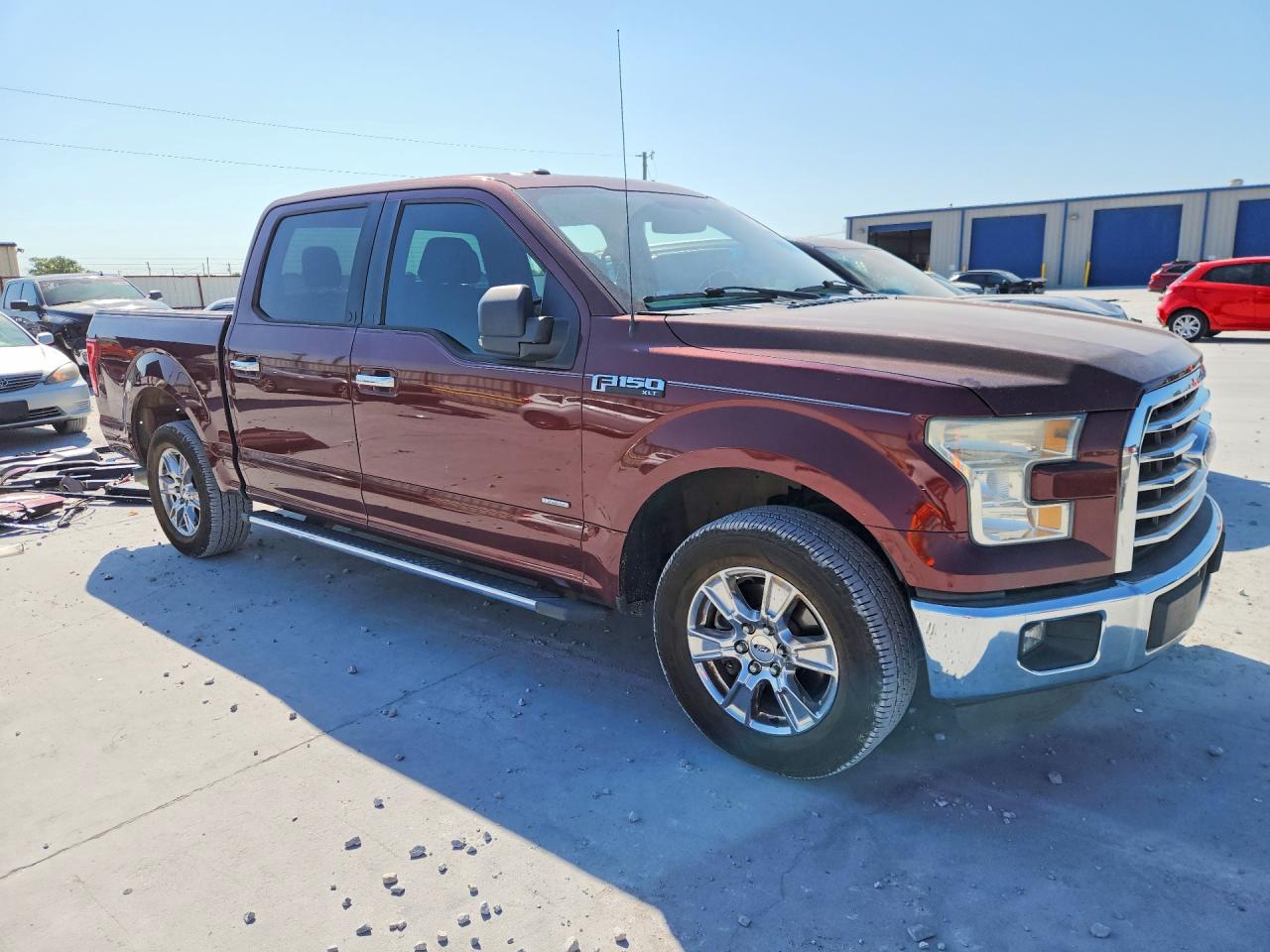 2015 Ford F150 Supercrew Burgundy vin: 1FTEW1CP5FKD25307